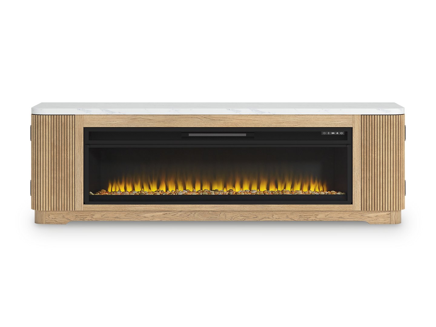 Camdill 80" TV Stand with Electric Fireplace - Ideal Furniture (Fresno,CA)