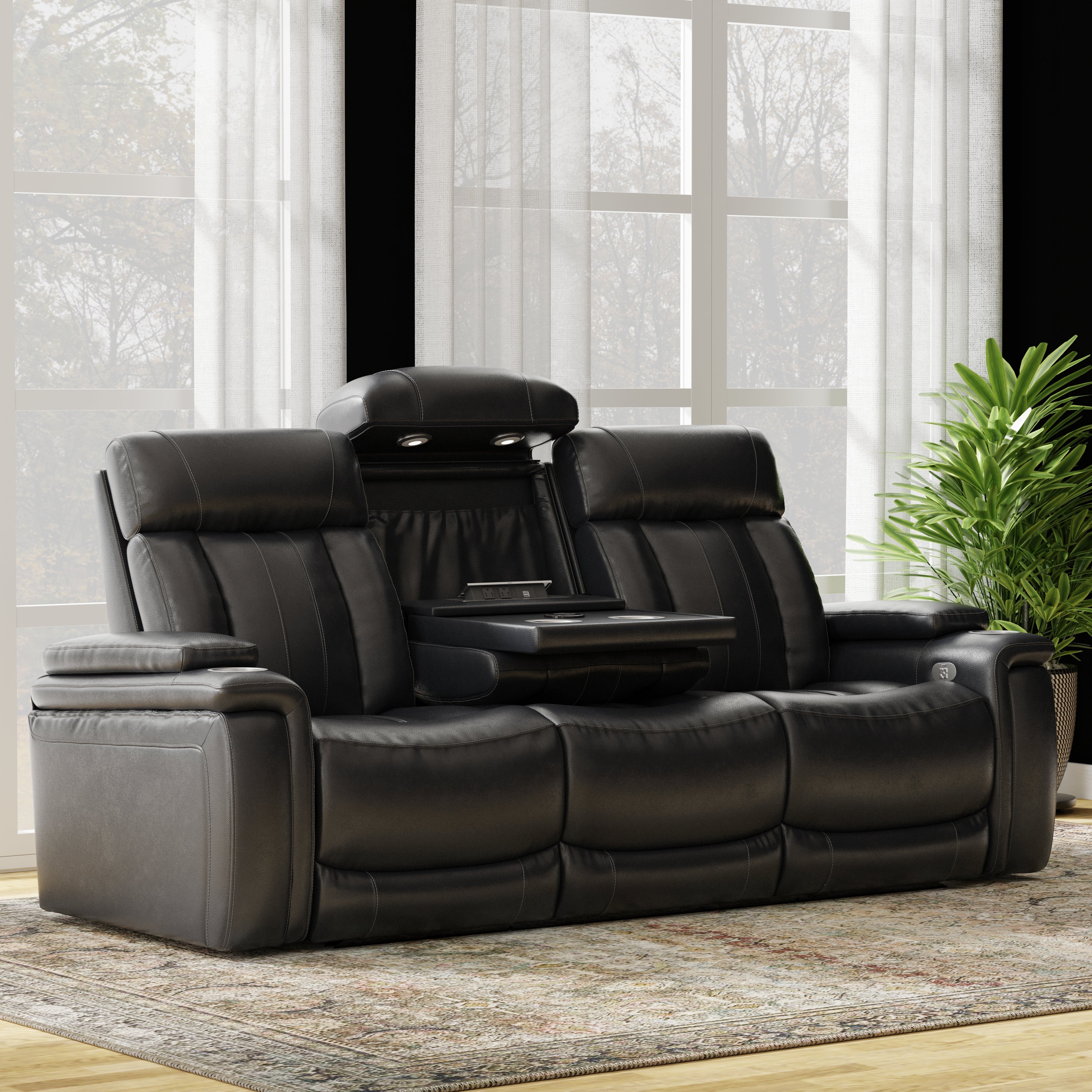 Parker Living Royce - Midnight Power Reclining Sofa and Loveseat