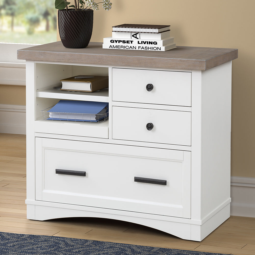 Parker House Americana Modern - Cotton Functional File with Power Center