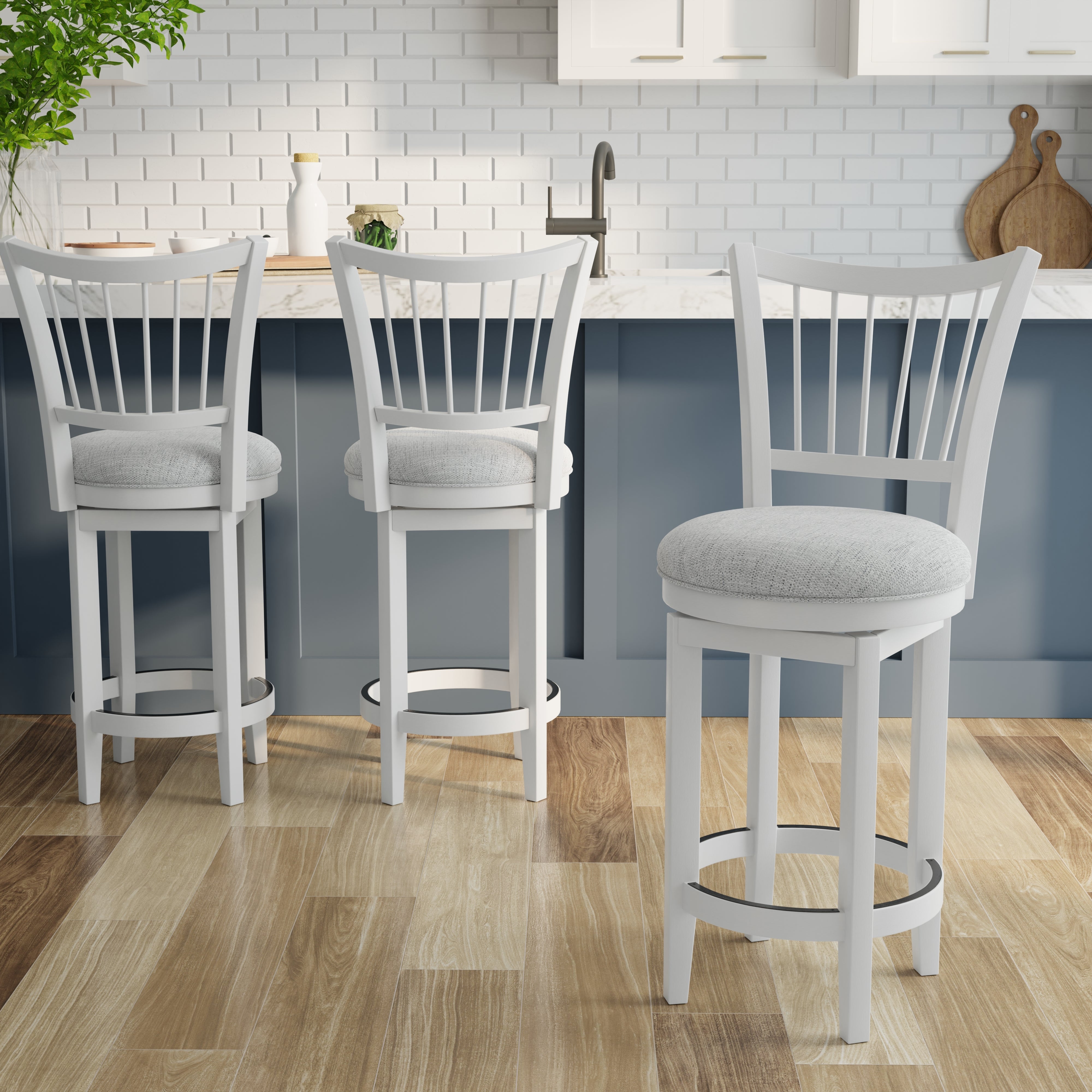 Parker House Americana Modern Dining Spindle Back Swivel Barstool