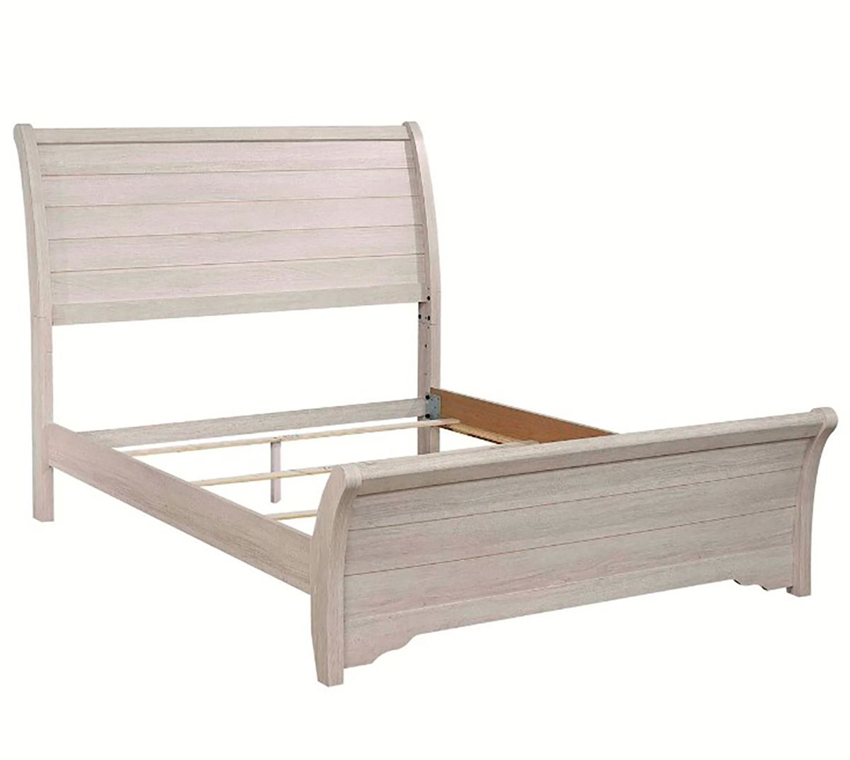 Crown Mark Furniture Coralee Queen Sleigh Bed in White B8130-Q - Ideal Furniture (Fresno,CA)