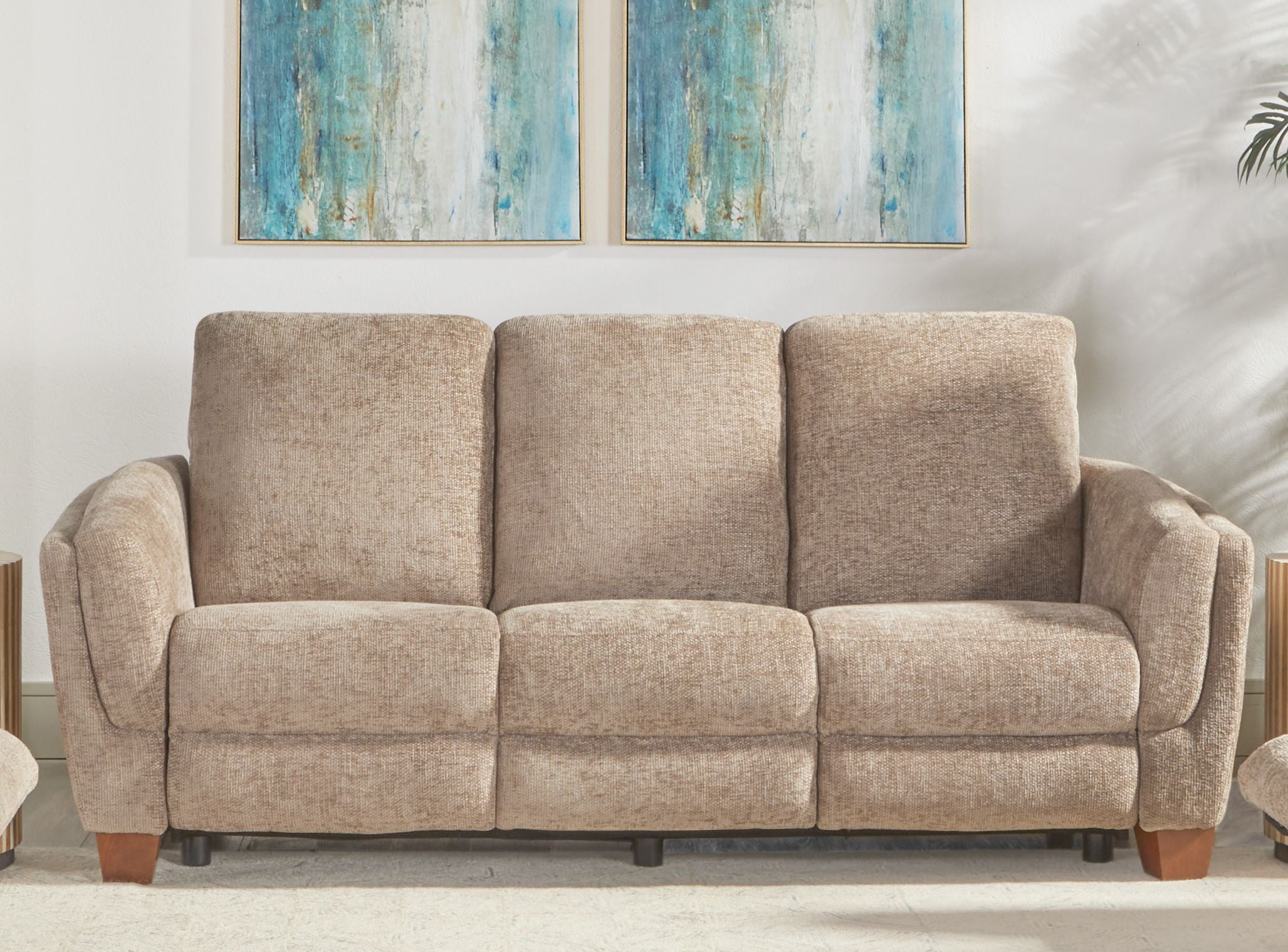 Parker Living Morehead - Biscotti Power Reclining Sofa and Loveseat