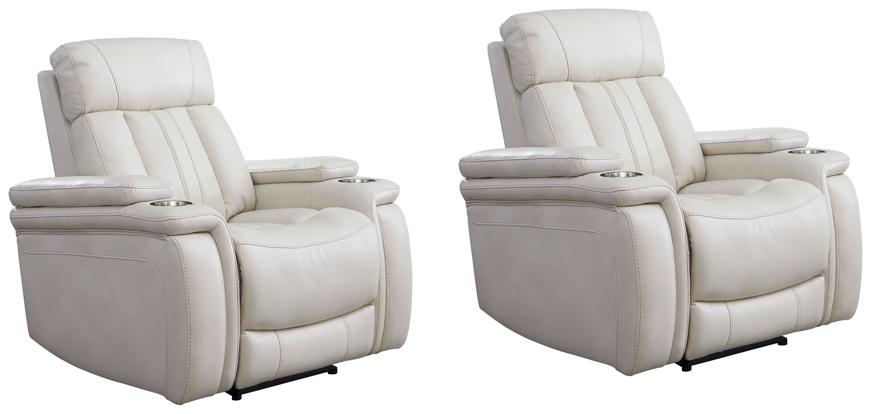 Parker Living Royce - Fantom Ivory Power Recliner Two Pack
