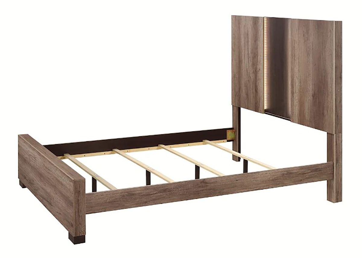 Crown Mark Furniture Rangley Queen Panel Bed in Brown B6830-Q - Ideal Furniture (Fresno,CA)