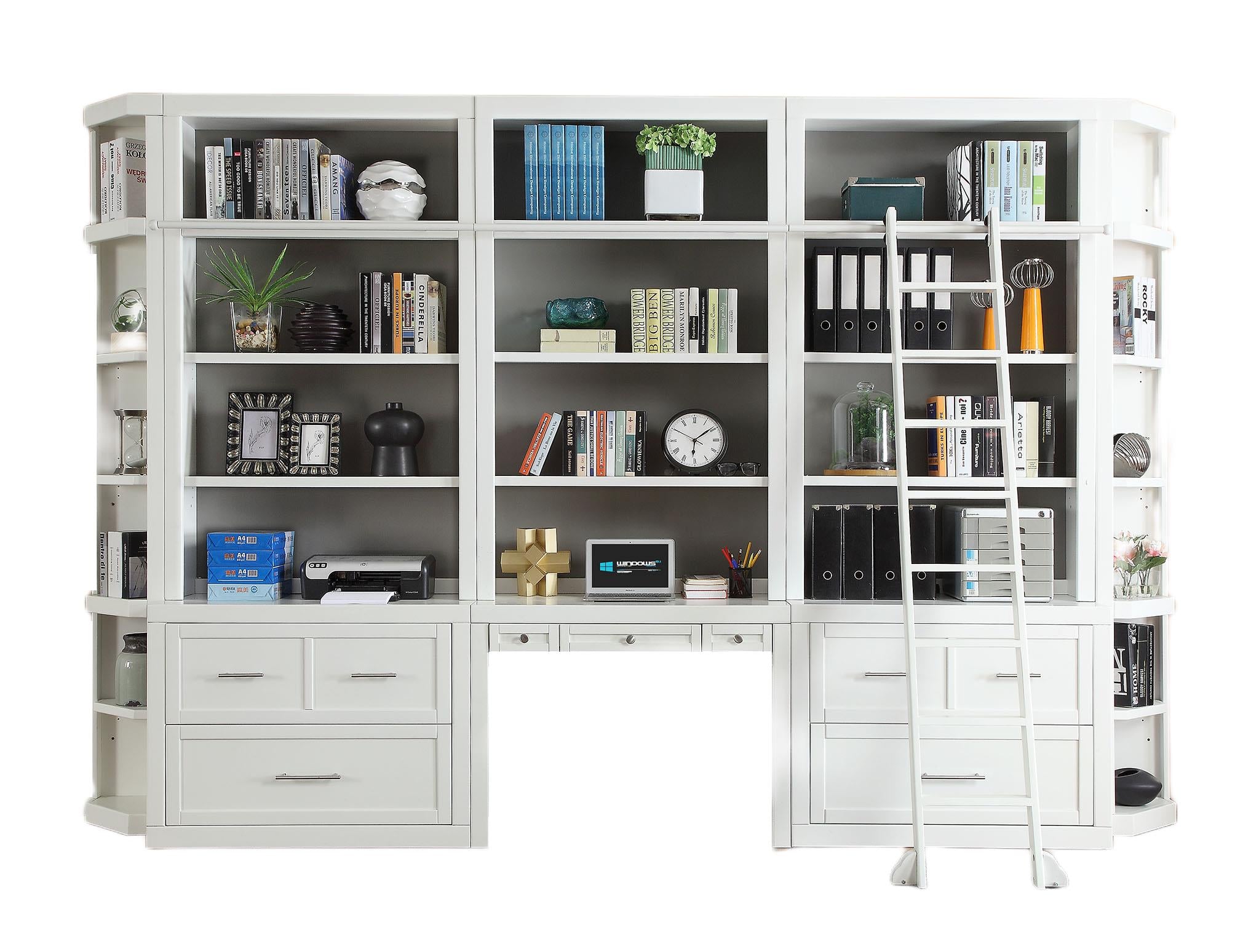 Parker House Catalina 9 Piece Workspace Library Wall