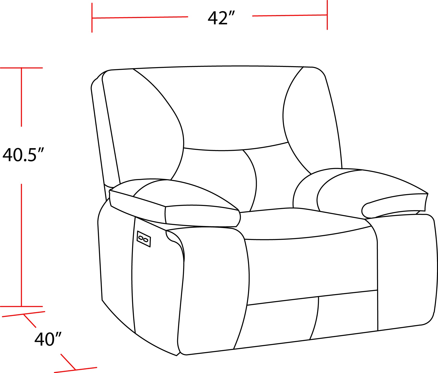 Parker Living Gladiator - Cobalt Zero Gravity Power Recliner