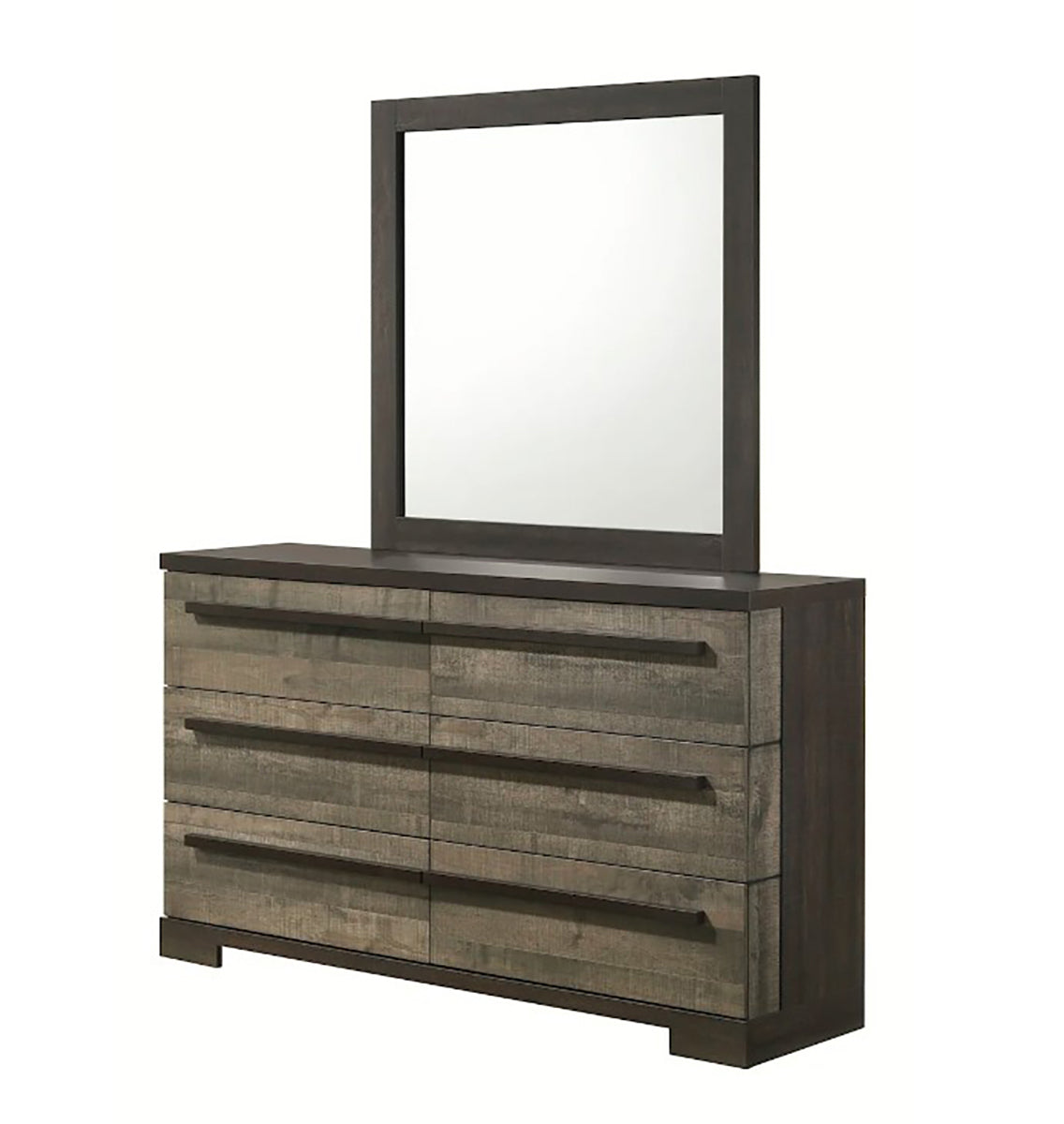 Crown Mark Furniture Remington Dresser Mirror in Brown - Ideal Furniture (Fresno,CA)