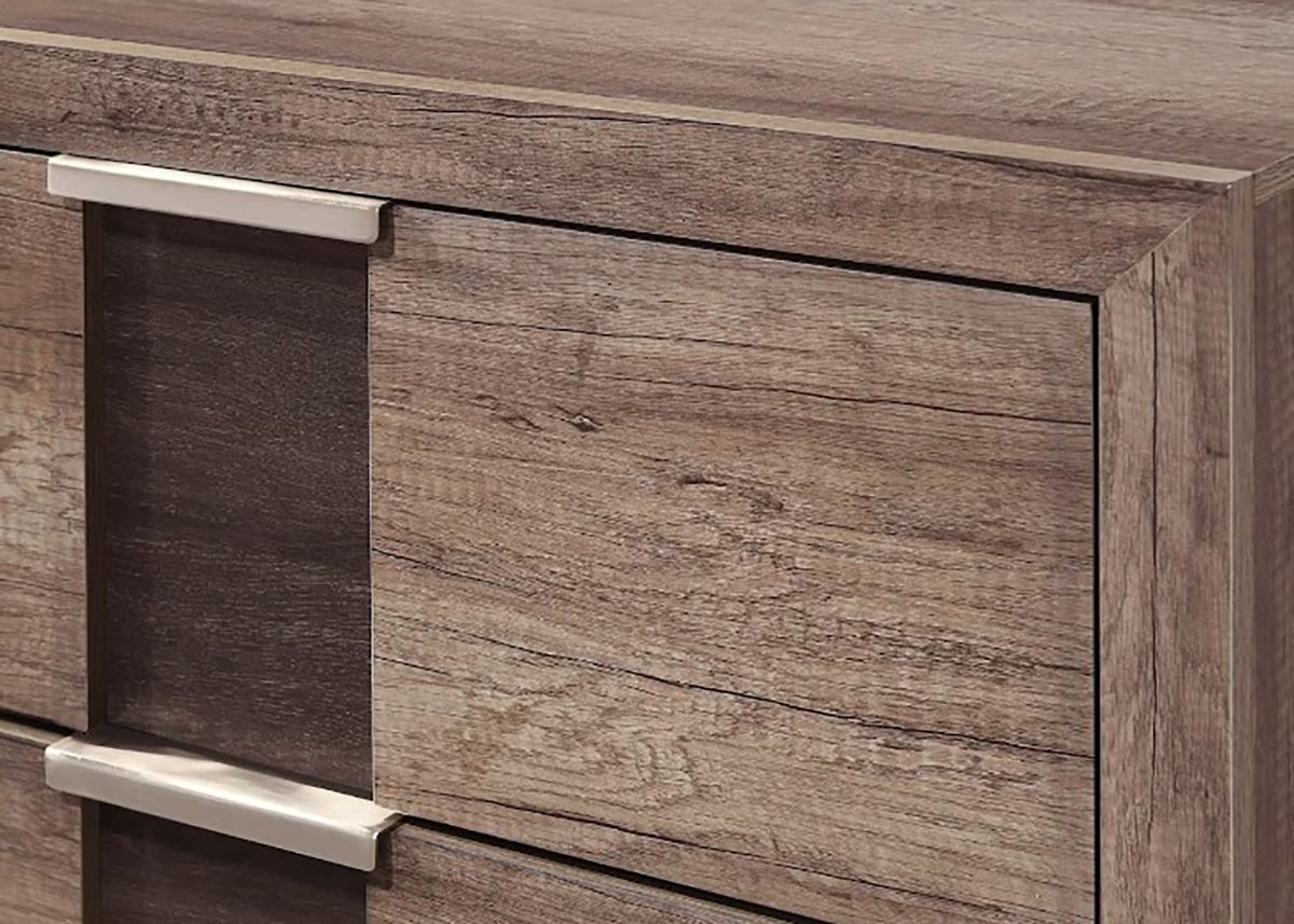Crown Mark Furniture Rangley 6 Drawer Dresser in Brown - Ideal Furniture (Fresno,CA)