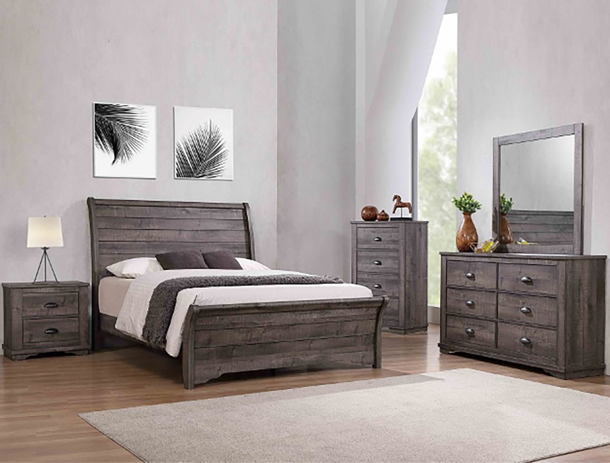 Crown Mark Furniture Coralee 6 Drawer Dresser in Gray - Ideal Furniture (Fresno,CA)