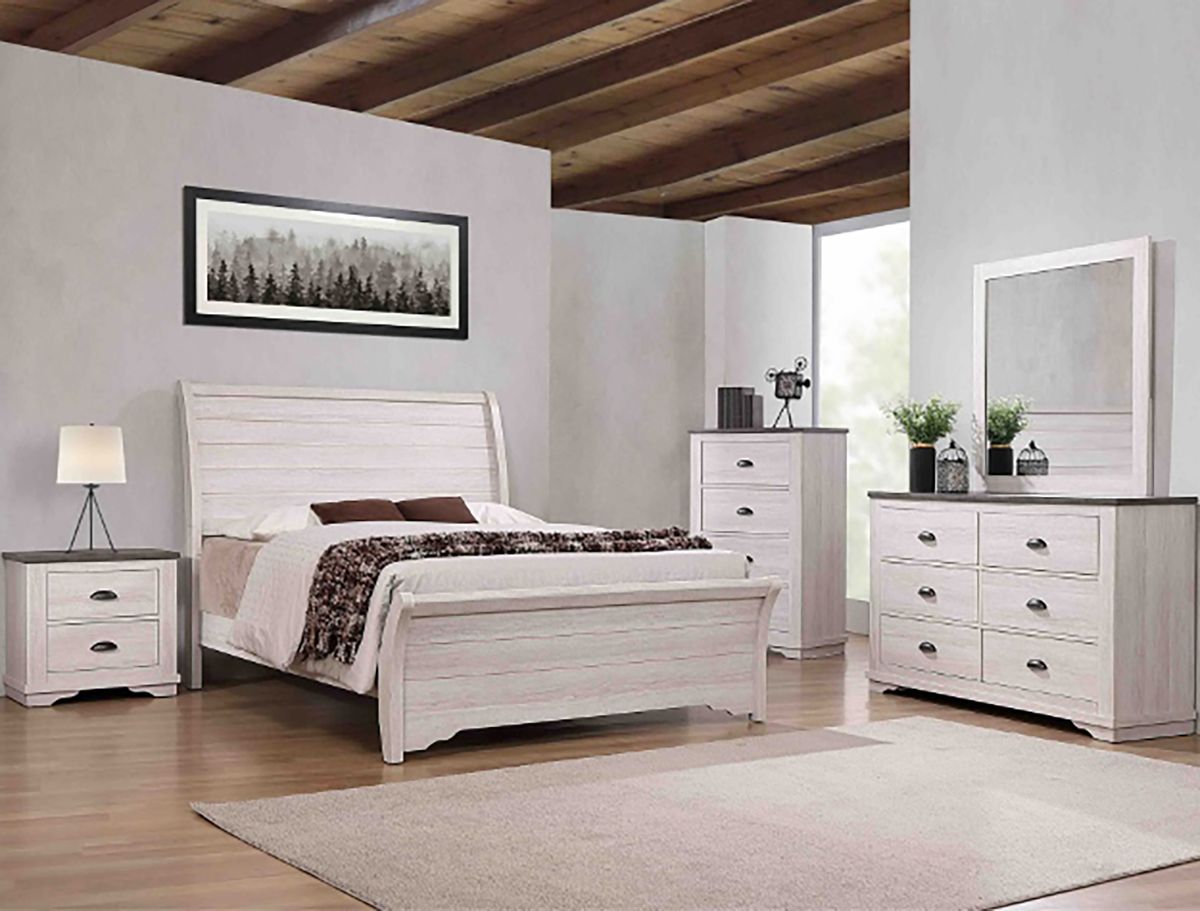 Crown Mark Furniture Coralee 6 Drawer Dresser in White - Ideal Furniture (Fresno,CA)