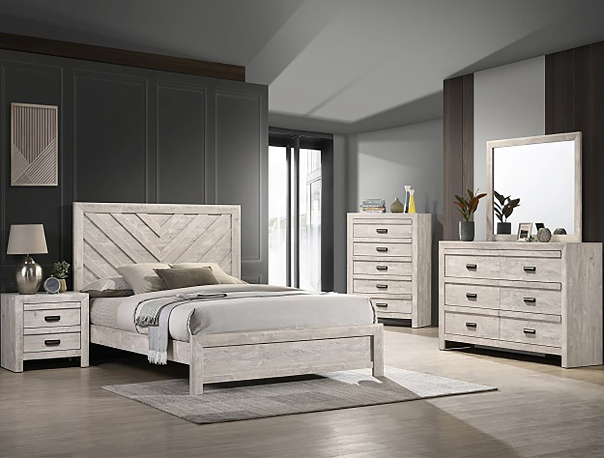 Valor 5 Drawer Chest in Gray - Ideal Furniture (Fresno,CA)