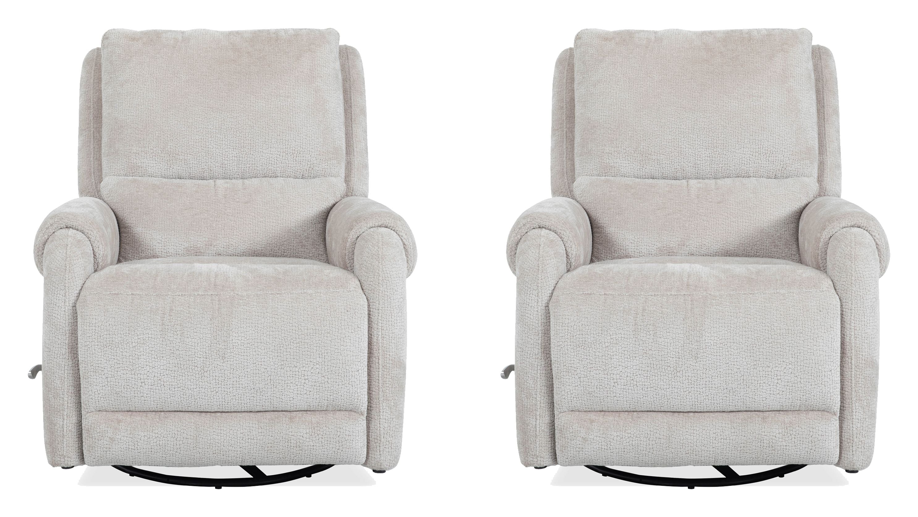 Parker Living Gentry - Ecru Mist Manual Swivel Glider Recliner Two Pack