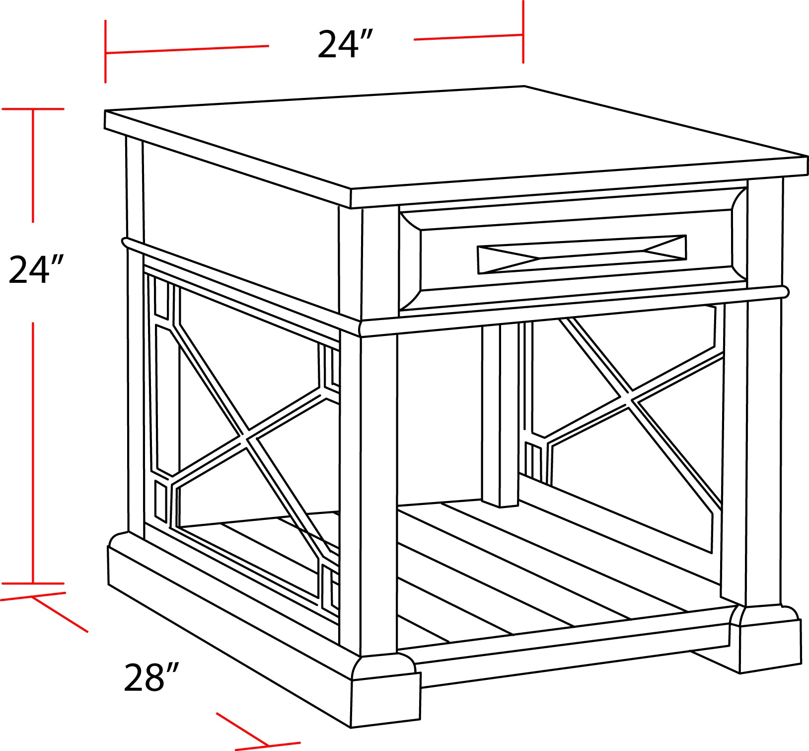 Parker House Sundance - Smokey Grey End Table