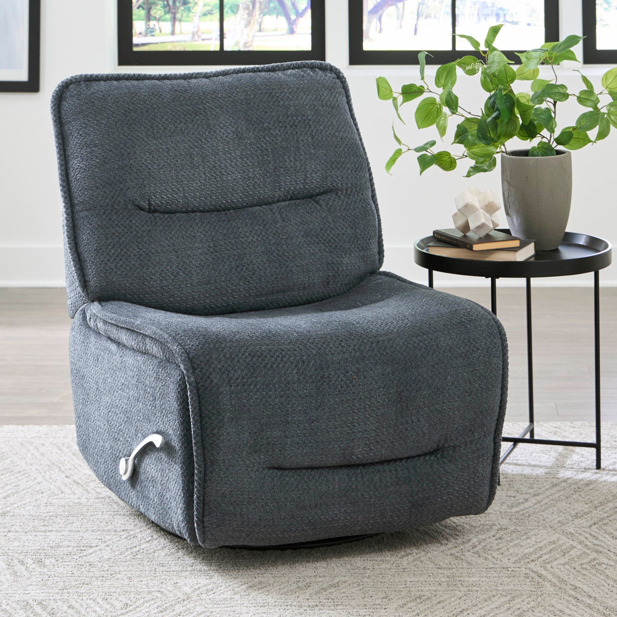 Parker Living Leo - Midnight Blue Armless Recliner Two Pack