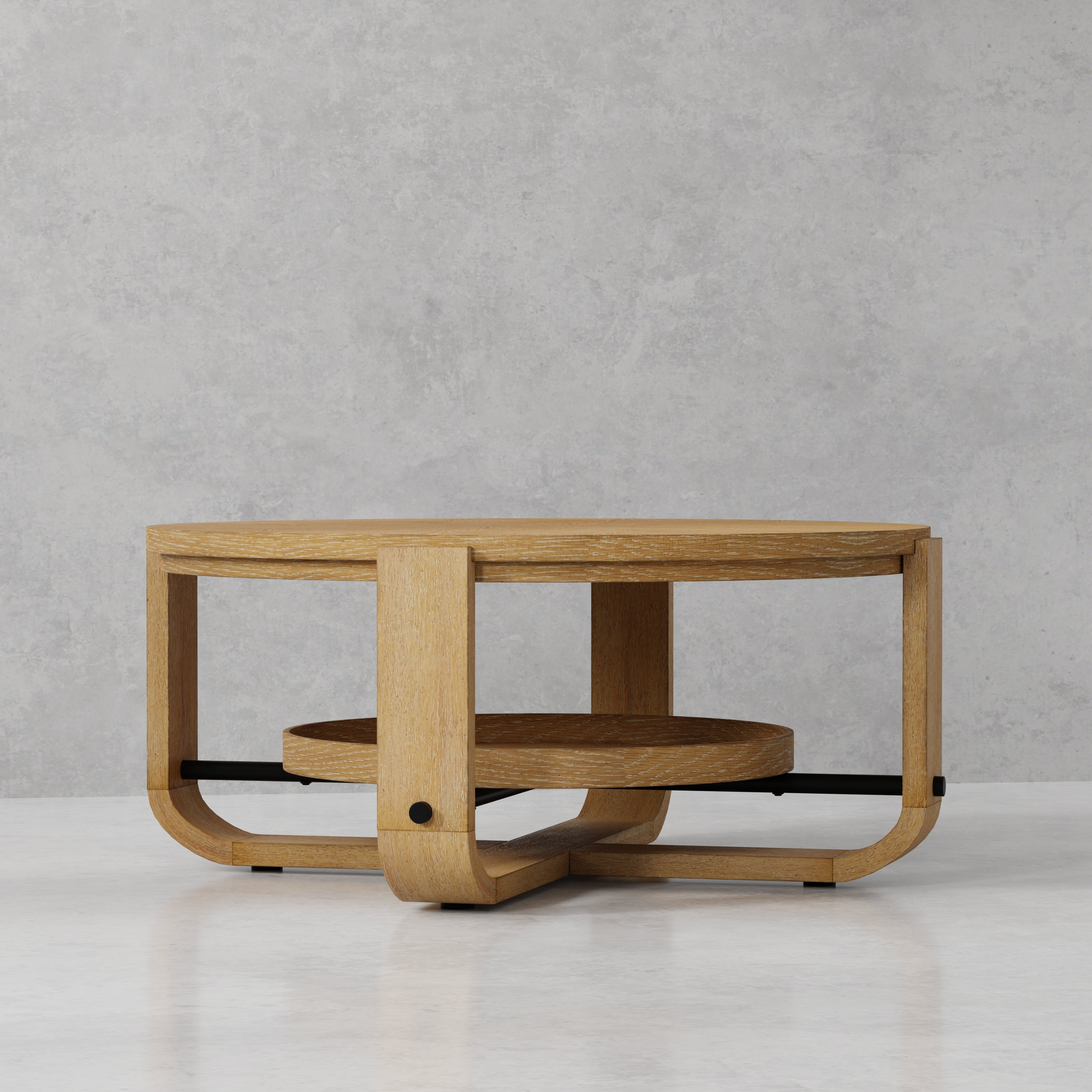 Parker House Escape Cocktail Table Round with Shelf