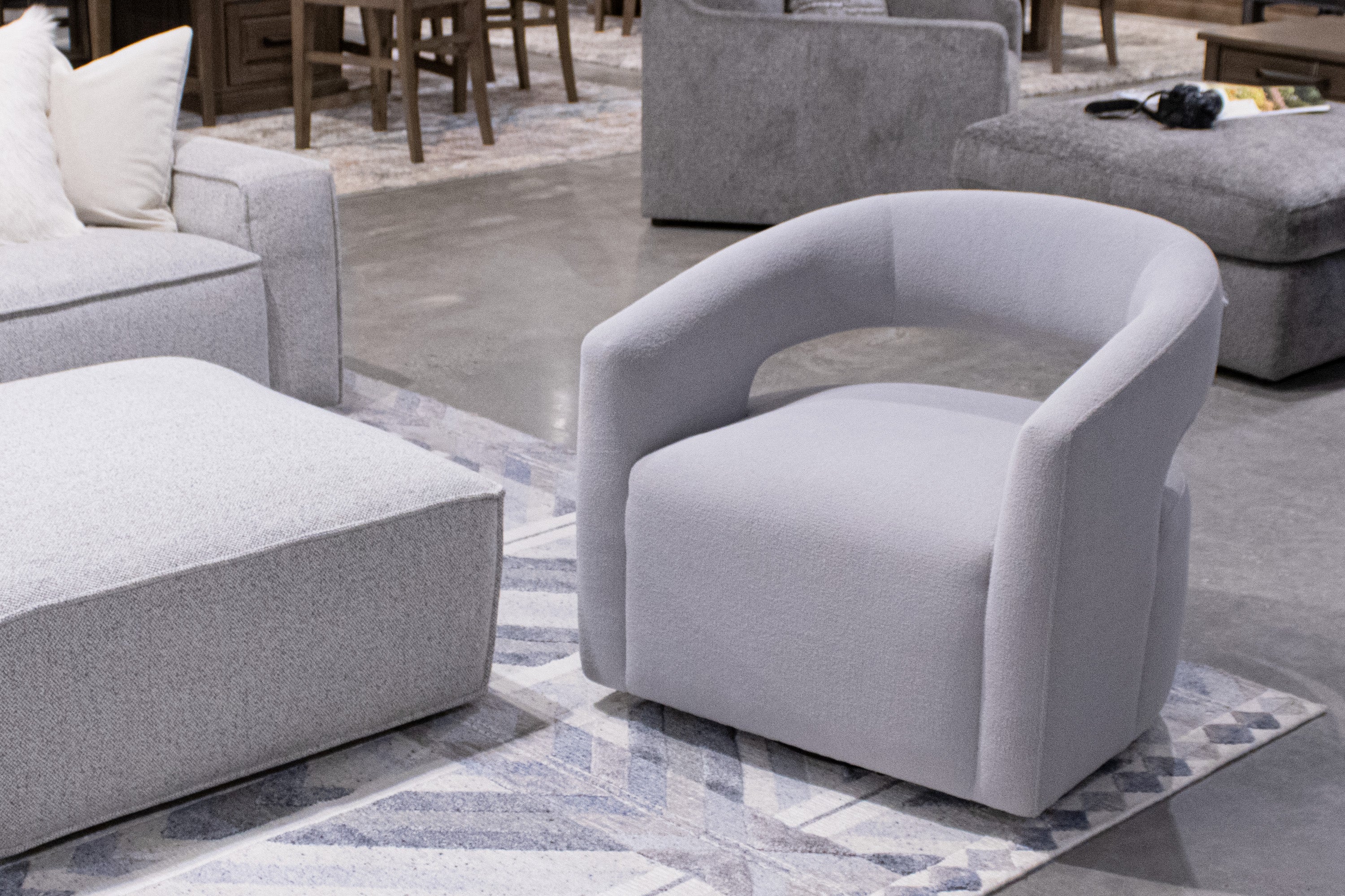 Parker Living Orbit - Dame Dove Open Back Accent Chair