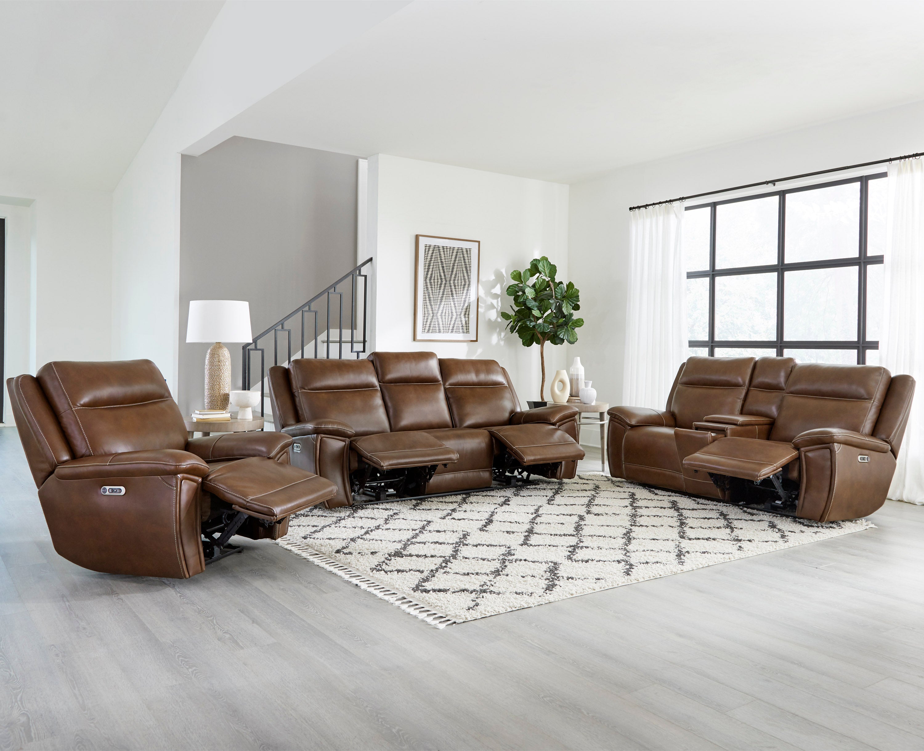 Parker Living Jameson - Hickory Power Reclining Zero Gravity Console Loveseat
