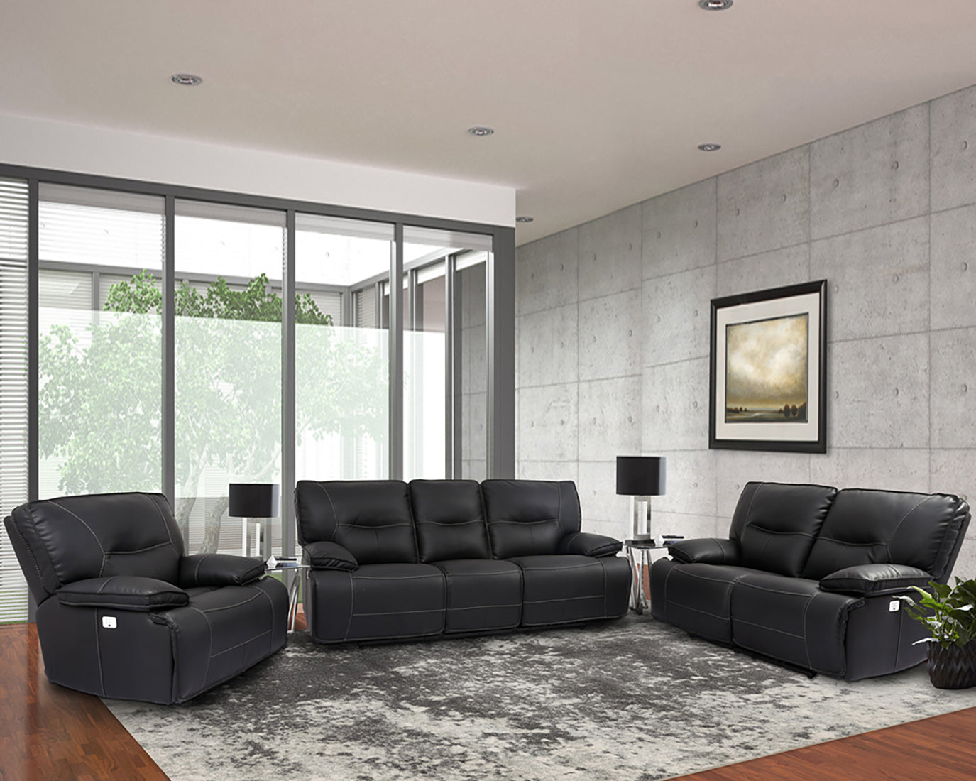 Parker Living Spartacus - Black Power Recliner Two Pack