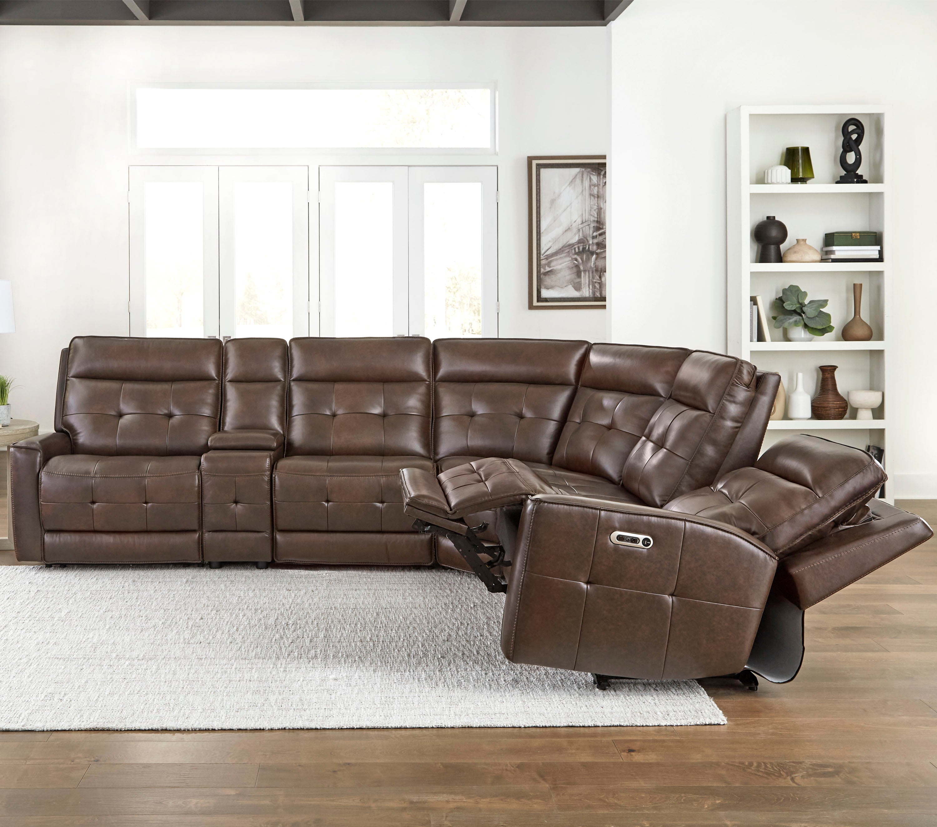 Parker Living Canterbury - Acorn 6 Piece Zero Gravity Modular Power Reclining Sectional