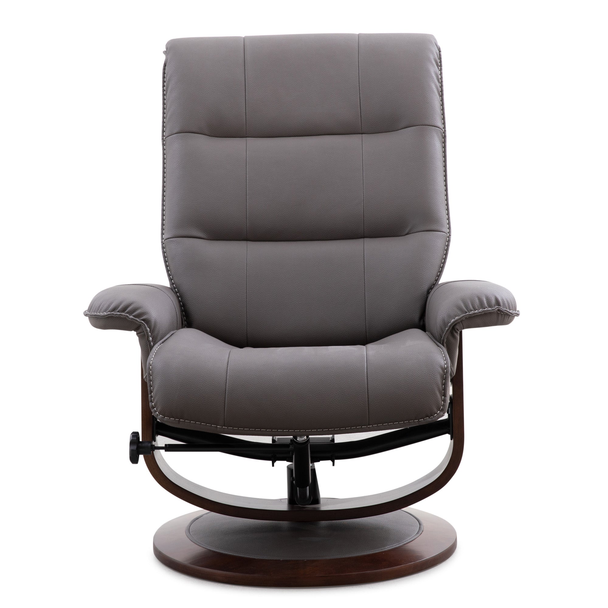 Parker Living Knight - Haze Manual Reclining Swivel Chair and Ottoman
