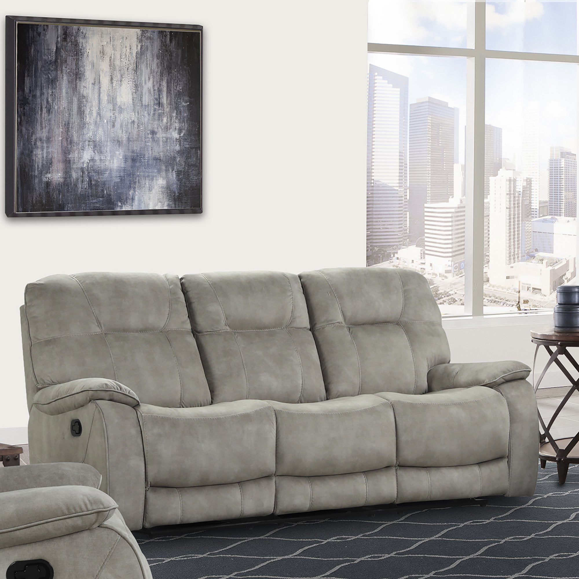 Parker Living Cooper - Shadow Natural Manual Reclining Sofa and Loveseat