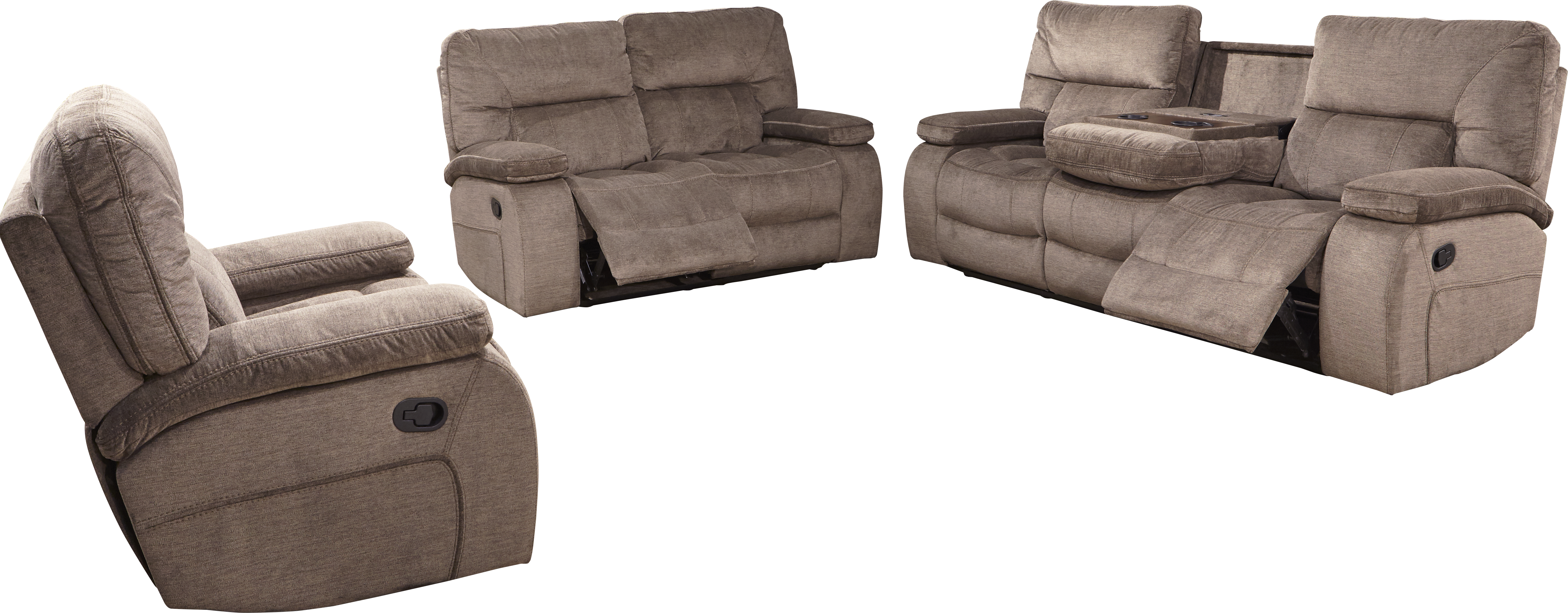 Parker Living Chapman - Kona Manual Reclining Sofa Loveseat and Recliner - MCHA-421-KON
