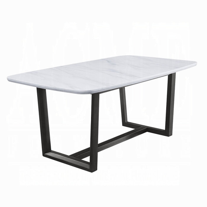 Madan Dining Table With Marble Top - Ideal Furniture (Fresno,CA)
