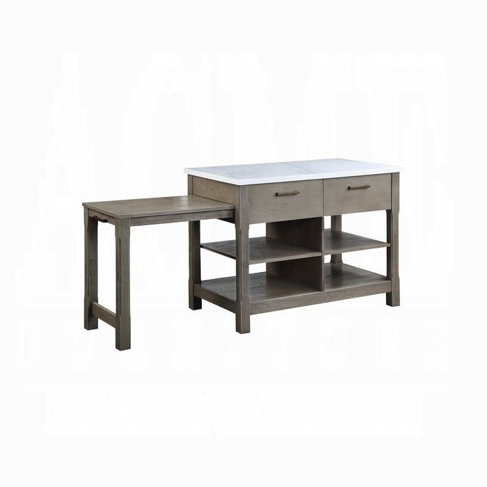 Feivel Kitchen Island With Pull Out Table - Ideal Furniture (Fresno,CA)