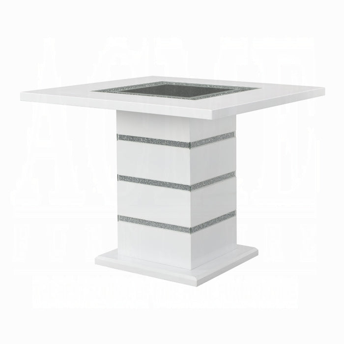 Elizaveta Counter Height Table With Pedestal Base - Ideal Furniture (Fresno,CA)