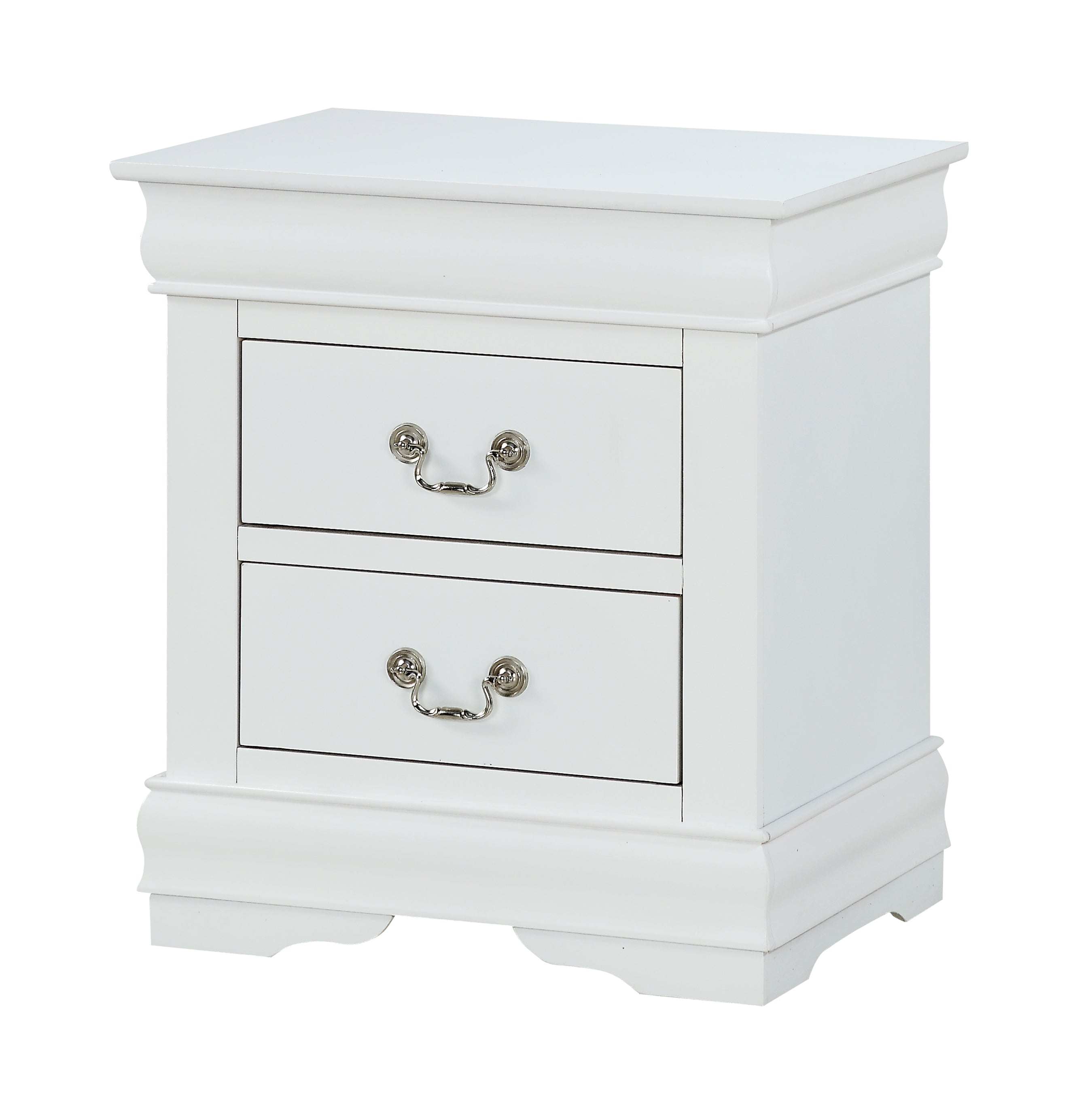 Louis Philip Nightstand White - Ideal Furniture (Fresno,CA)