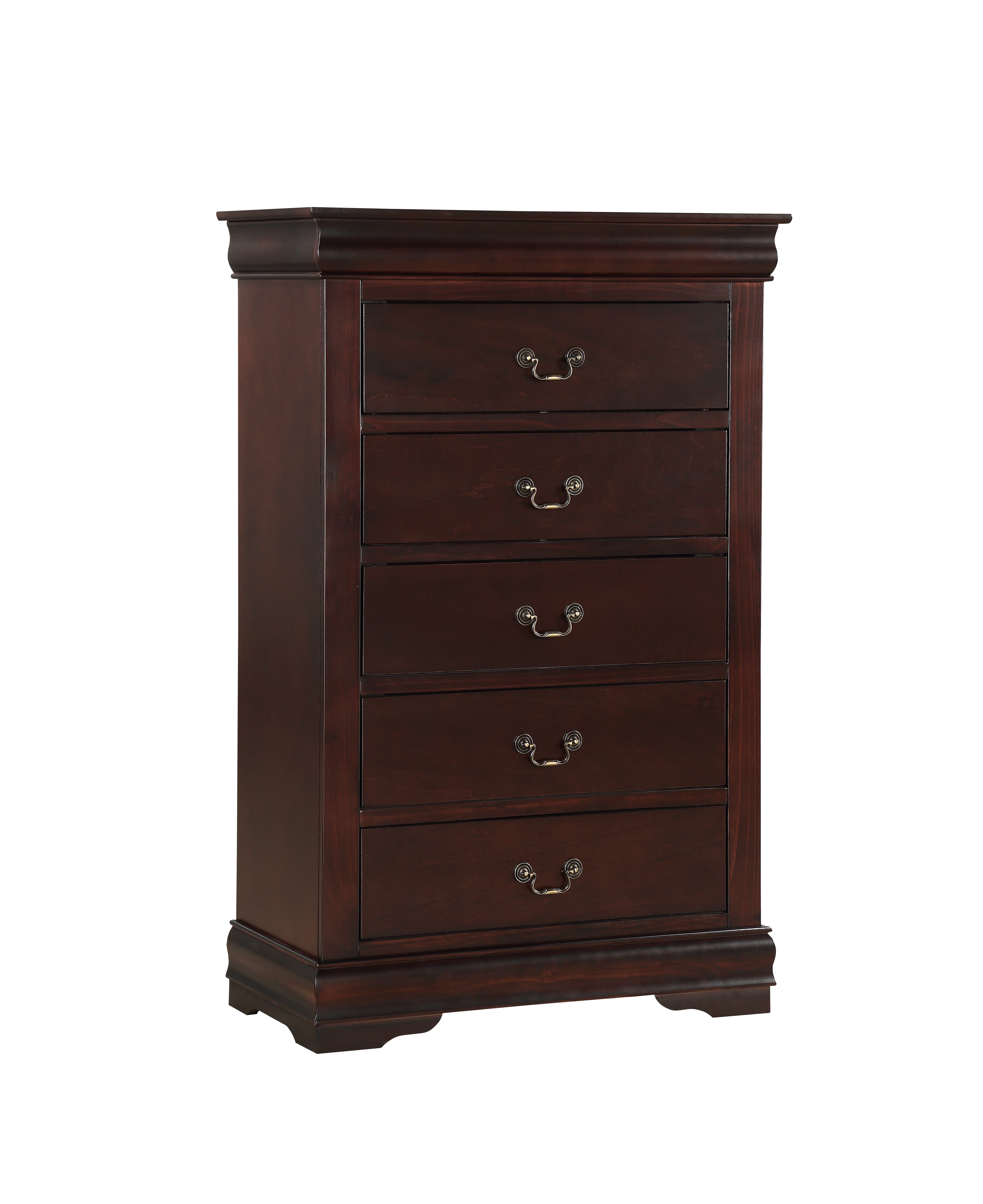 Louis Philip Chest Cherry - Ideal Furniture (Fresno,CA)