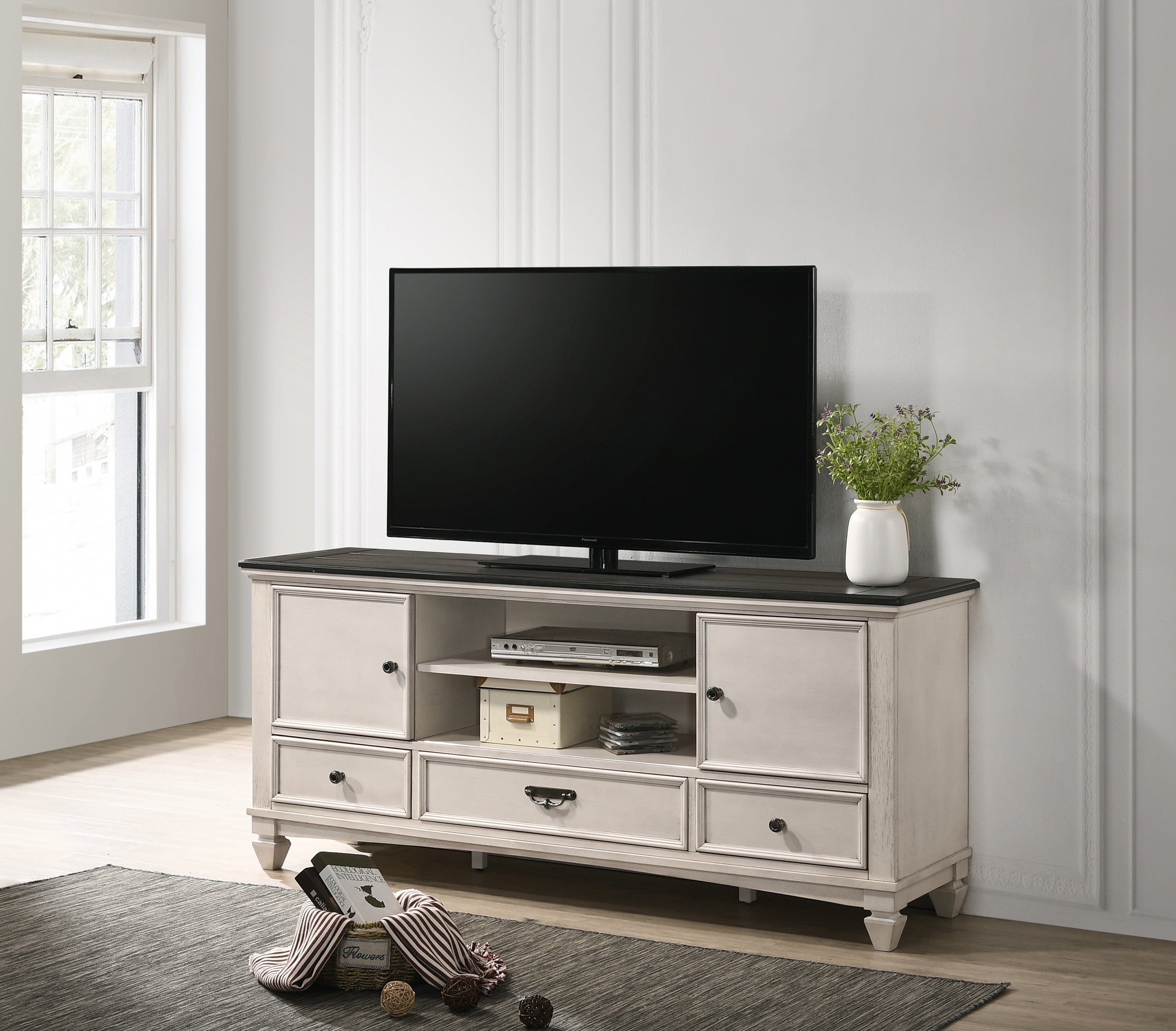 Sawyer TV Stand - Ideal Furniture (Fresno,CA)