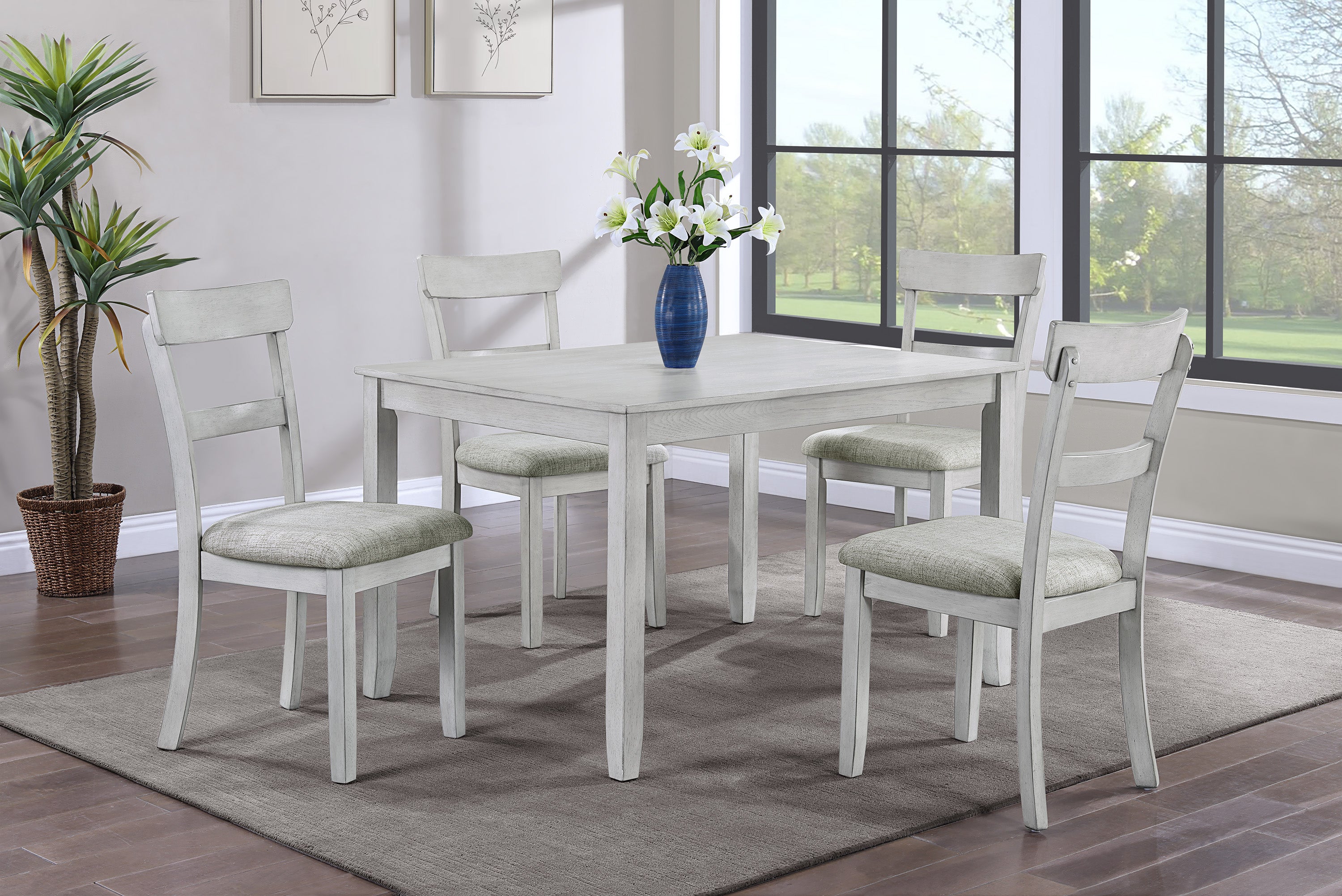 HENDERSON 5-PK DINETTE SET D.WOOD - Ideal Furniture (Fresno,CA)