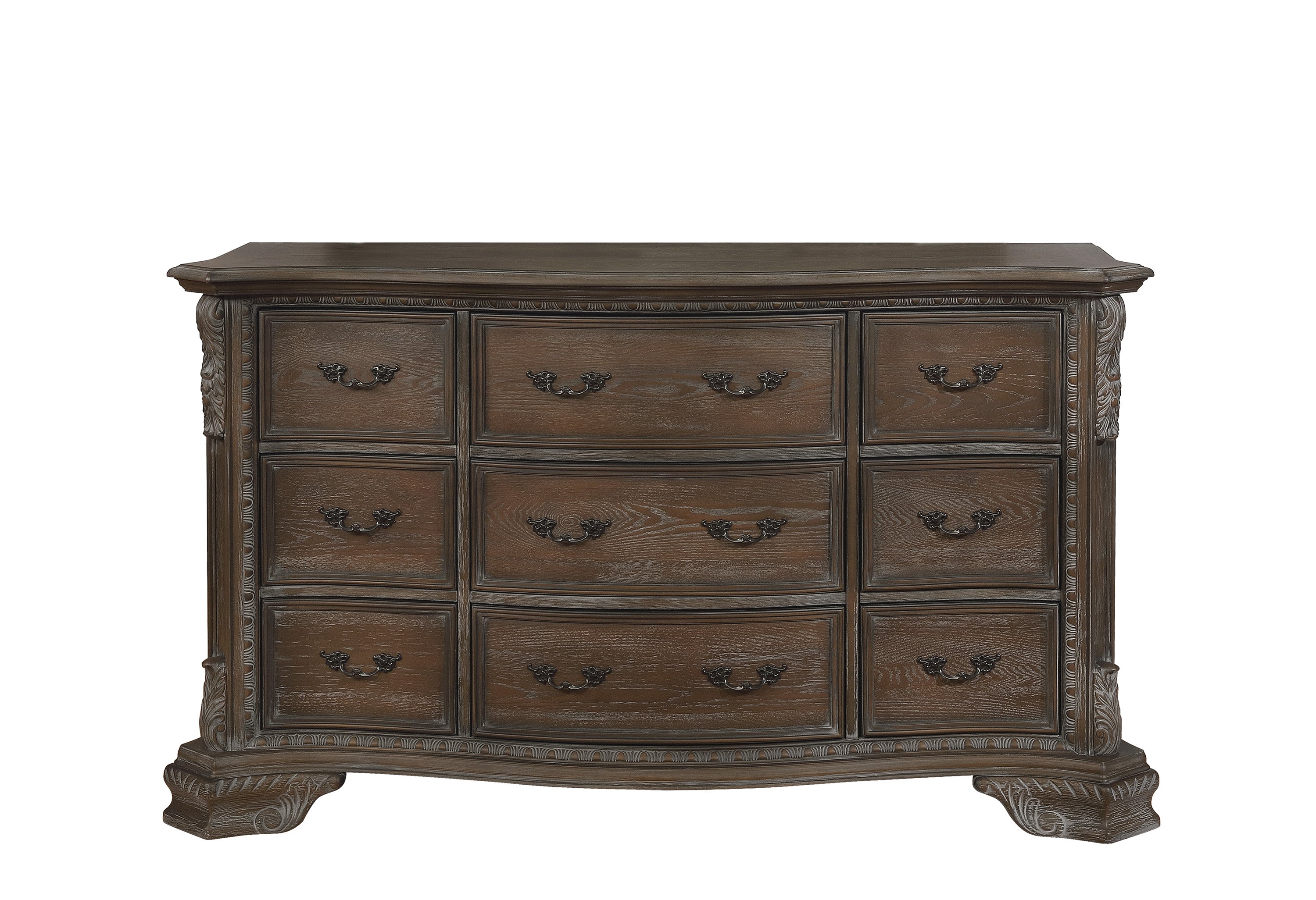 SHEFFIELD DRESSER ANTIQUE GREY - Ideal Furniture (Fresno,CA)
