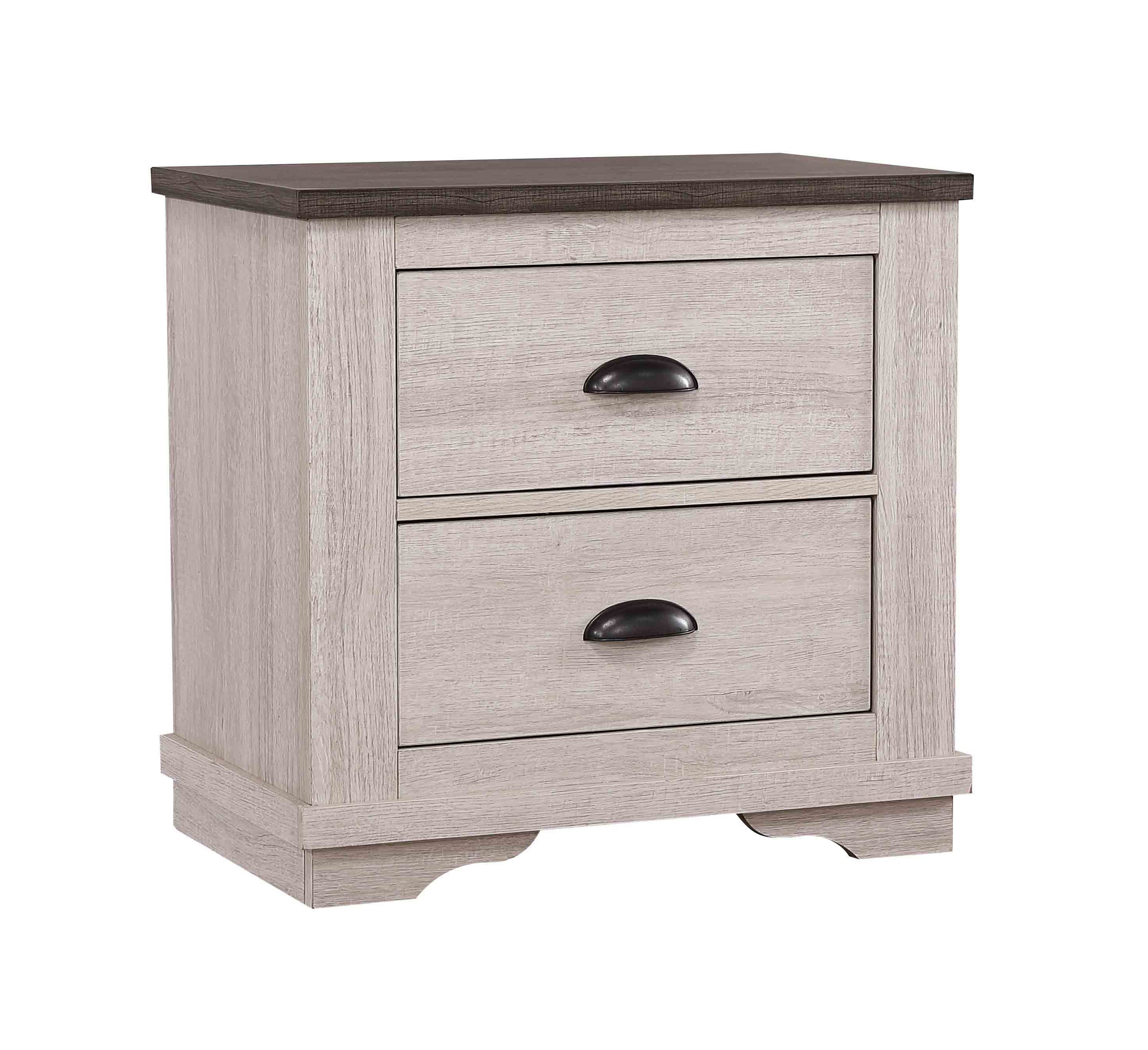 CORALEE NIGHTSTAND CHALK/GREY - Ideal Furniture (Fresno,CA)
