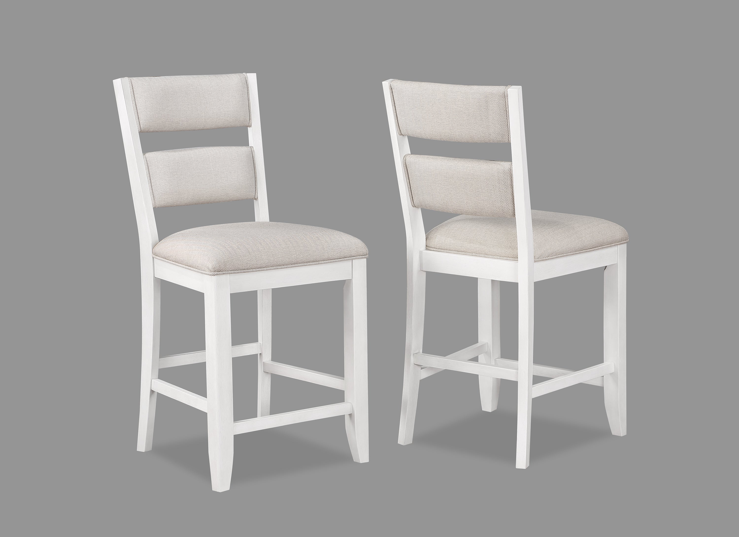 Wendy White Counter Height Chair - Ideal Furniture (Fresno,CA)