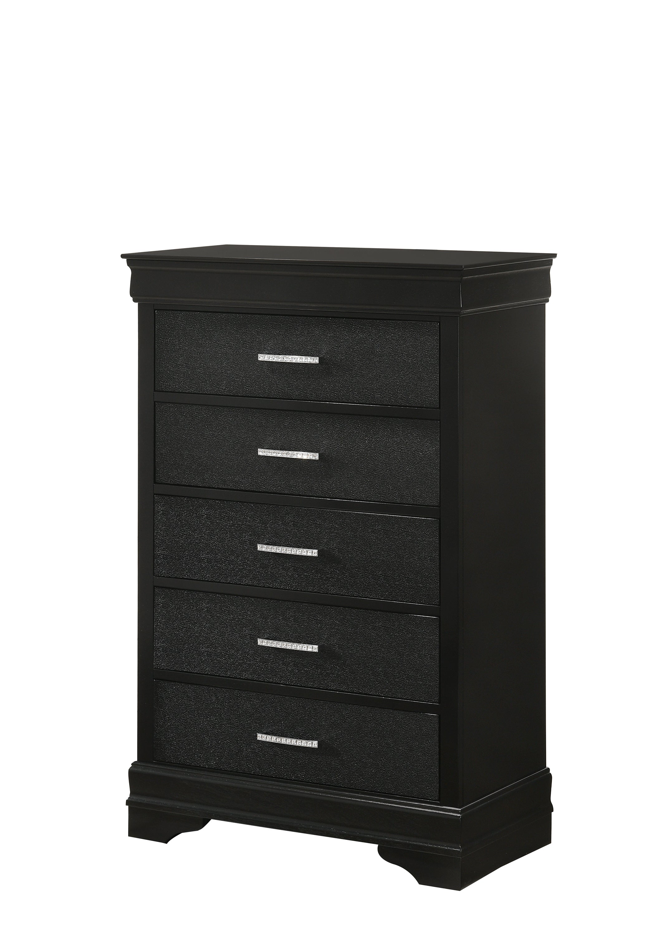 Amalia Chest Black - Ideal Furniture (Fresno,CA)