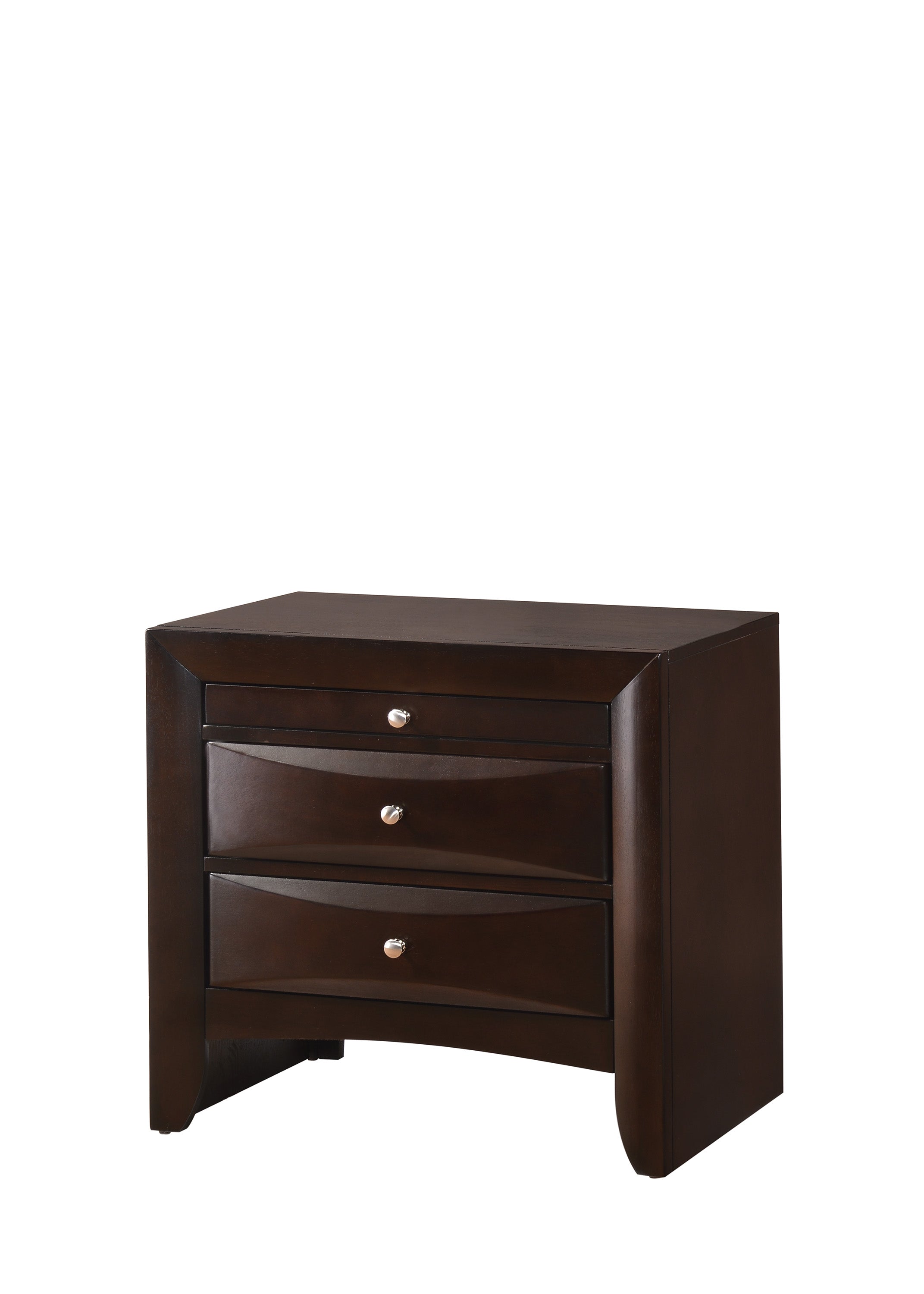 Emily Nightstand Dark Cherry - Ideal Furniture (Fresno,CA)