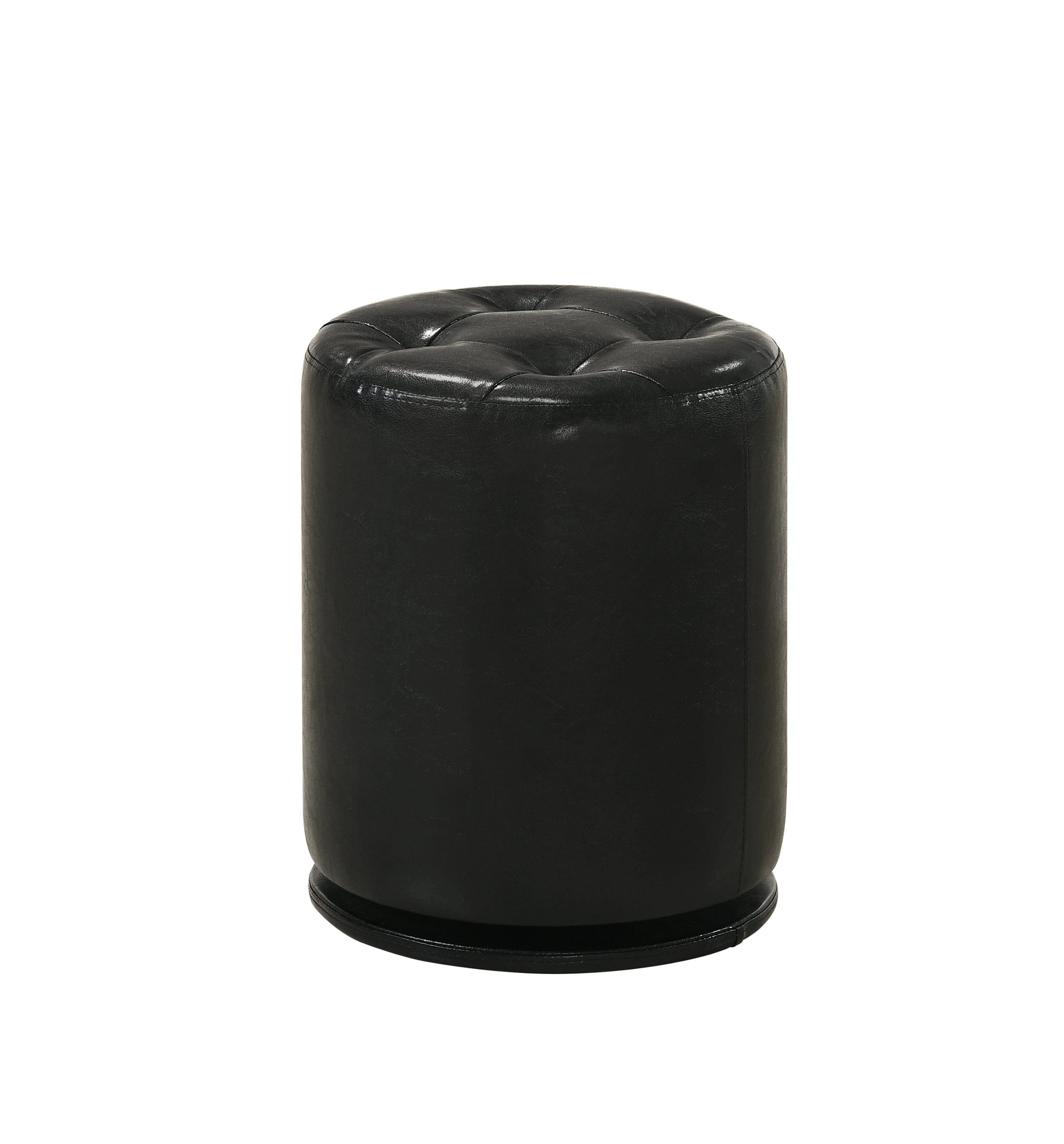 Morgan Round Swivel Stool Black - Ideal Furniture (Fresno,CA)