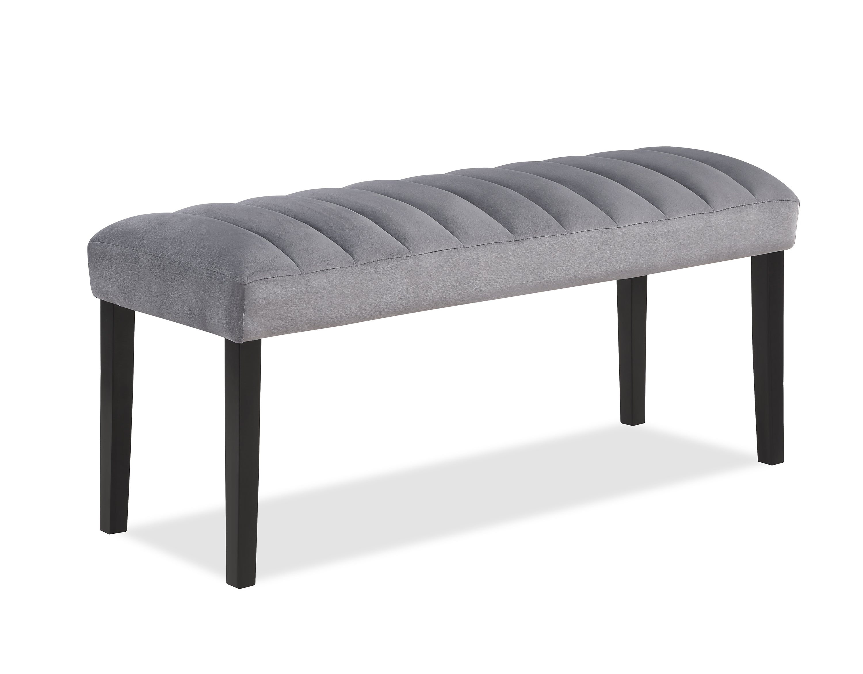 Pascal Light Gray Bench - Ideal Furniture (Fresno,CA)