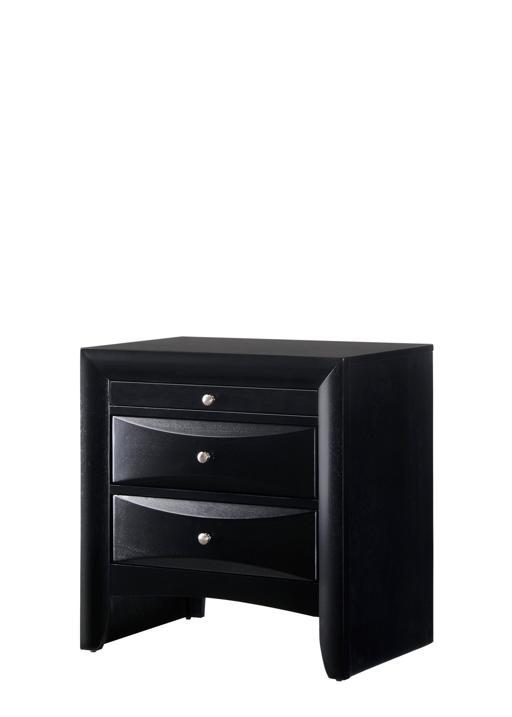 Black Emily Nightstand - Ideal Furniture (Fresno,CA)