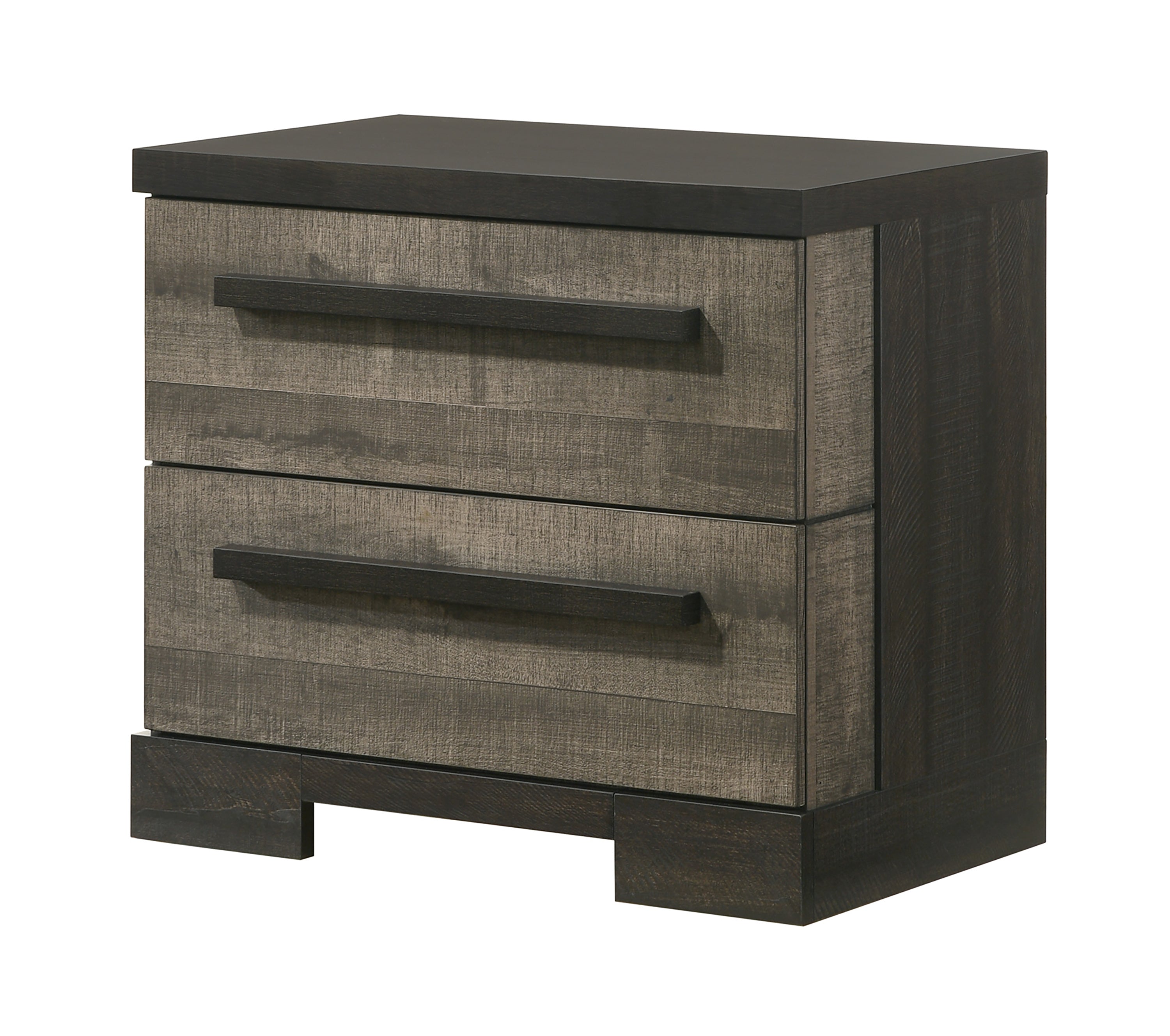 Remington Nightstand Gray/ebony - Ideal Furniture (Fresno,CA)
