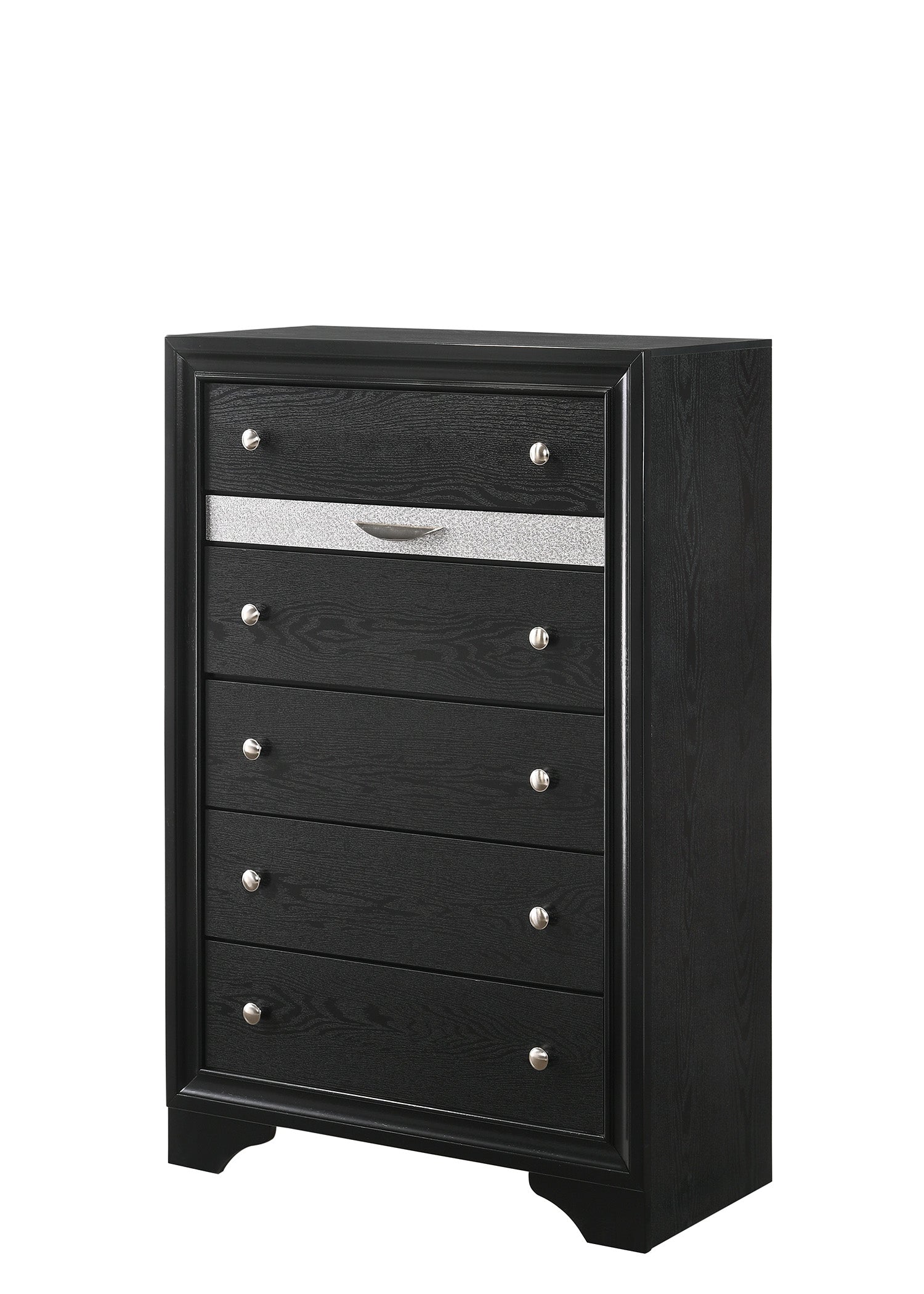 REGATA CHEST BLACK/SILVER - Ideal Furniture (Fresno,CA)