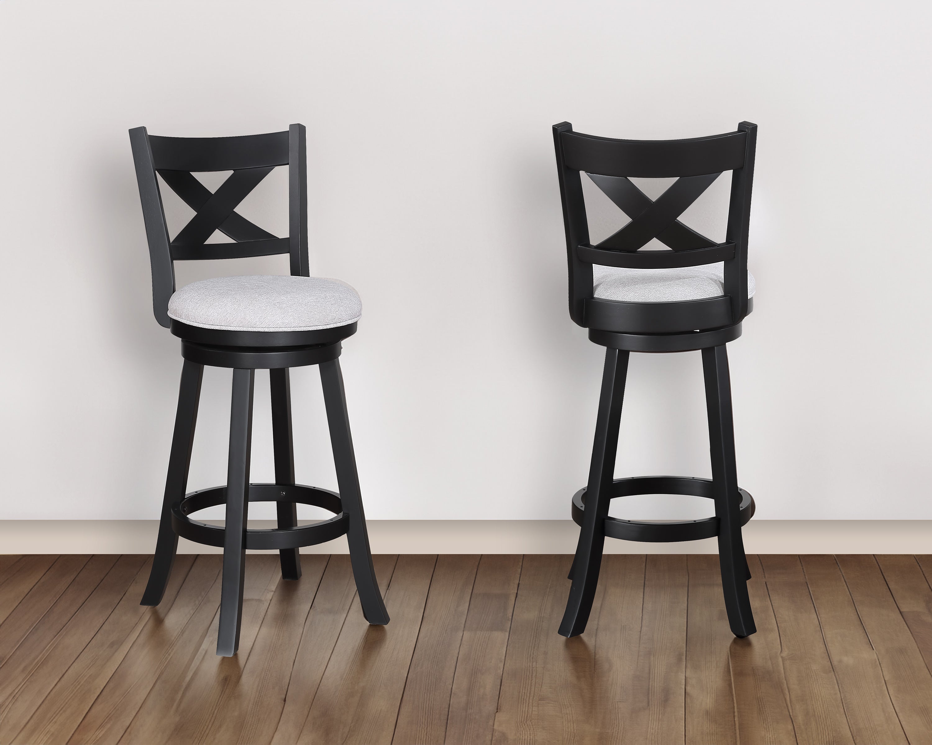 Kipper Swivel Bar Stool Dove Knockdown - Ideal Furniture (Fresno,CA)