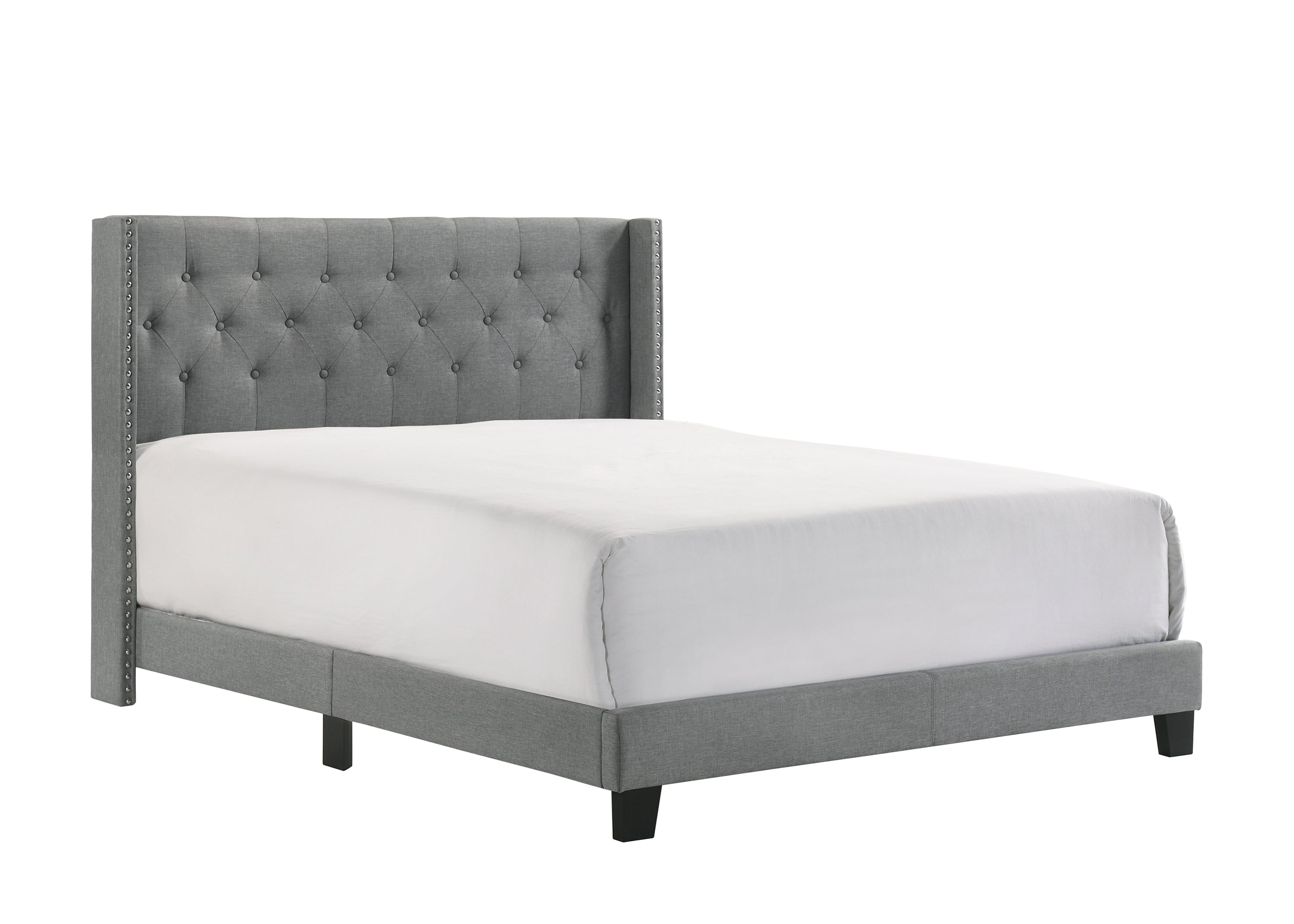 Makayla Queen Bed Grey - Ideal Furniture (Fresno,CA)