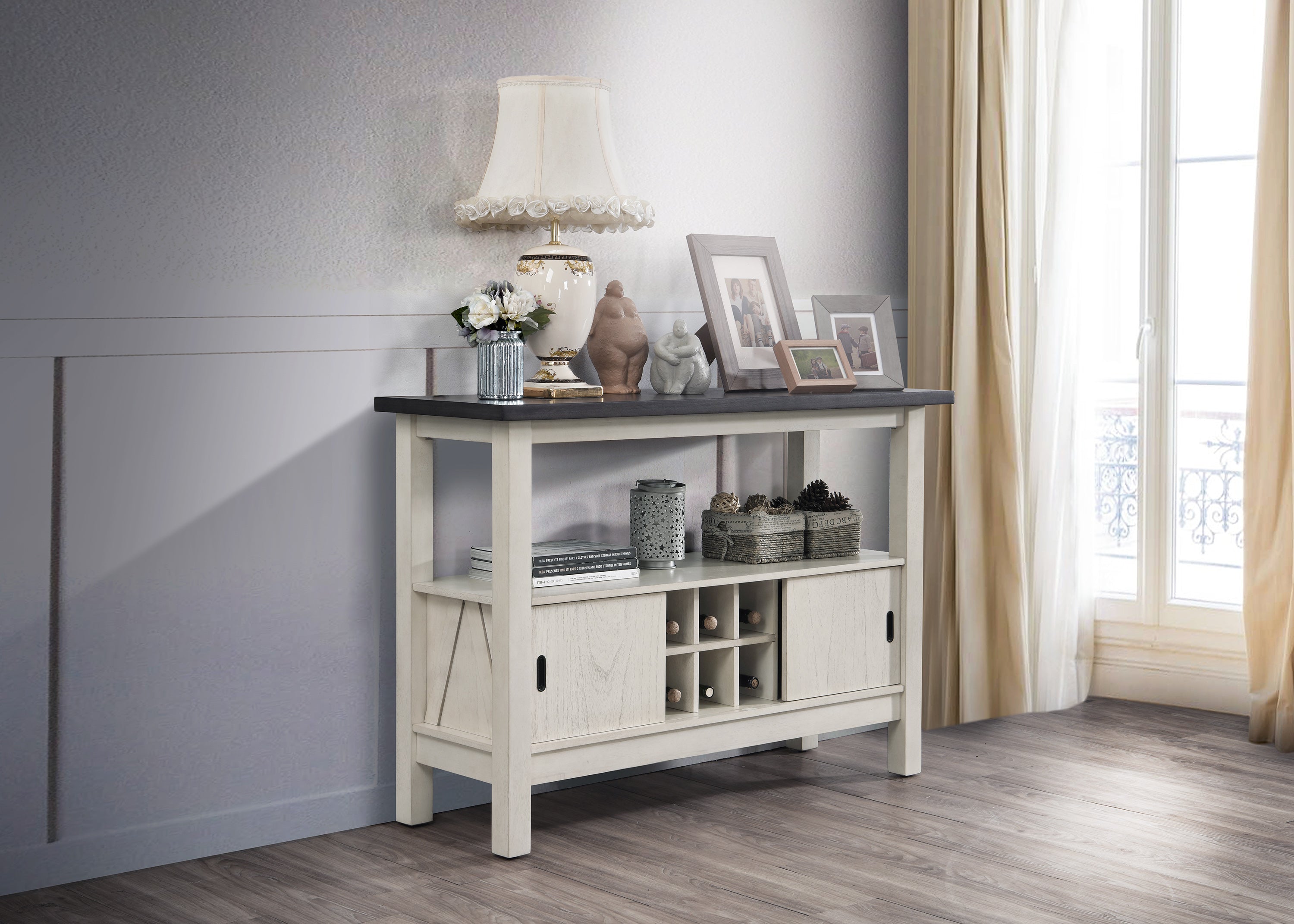 MARIBELLE SERVER CHALK WARM GREY - Ideal Furniture (Fresno,CA)