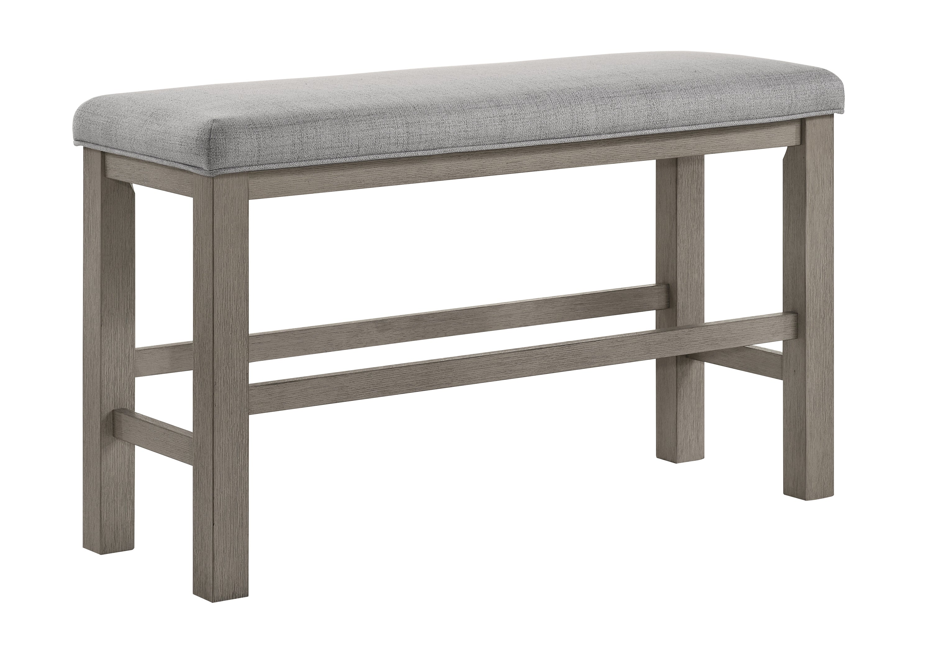 Renwick Counter Height Bench All Grey - Ideal Furniture (Fresno,CA)