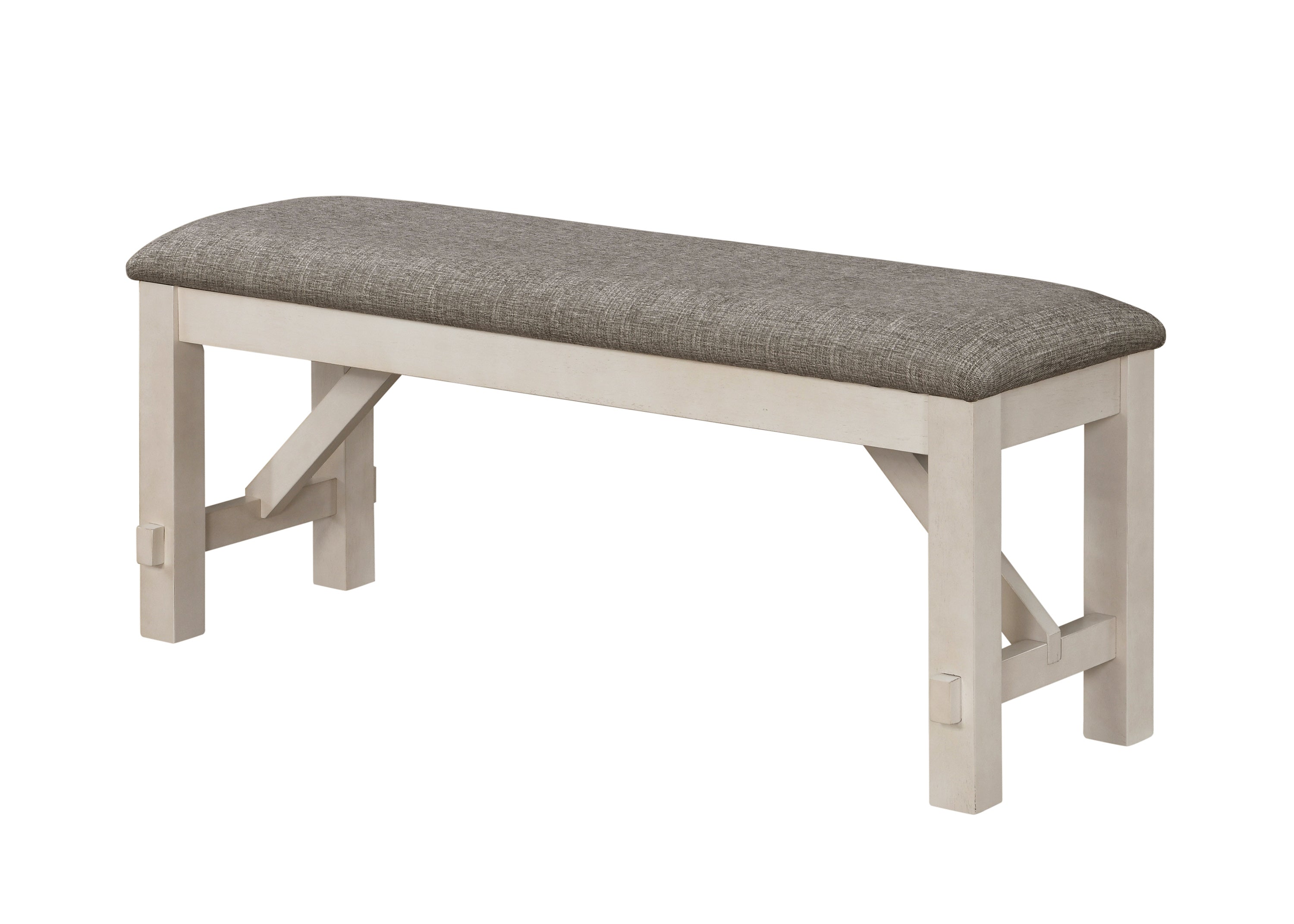 MARIBELLE BENCH CHALK WARM GREY - Ideal Furniture (Fresno,CA)