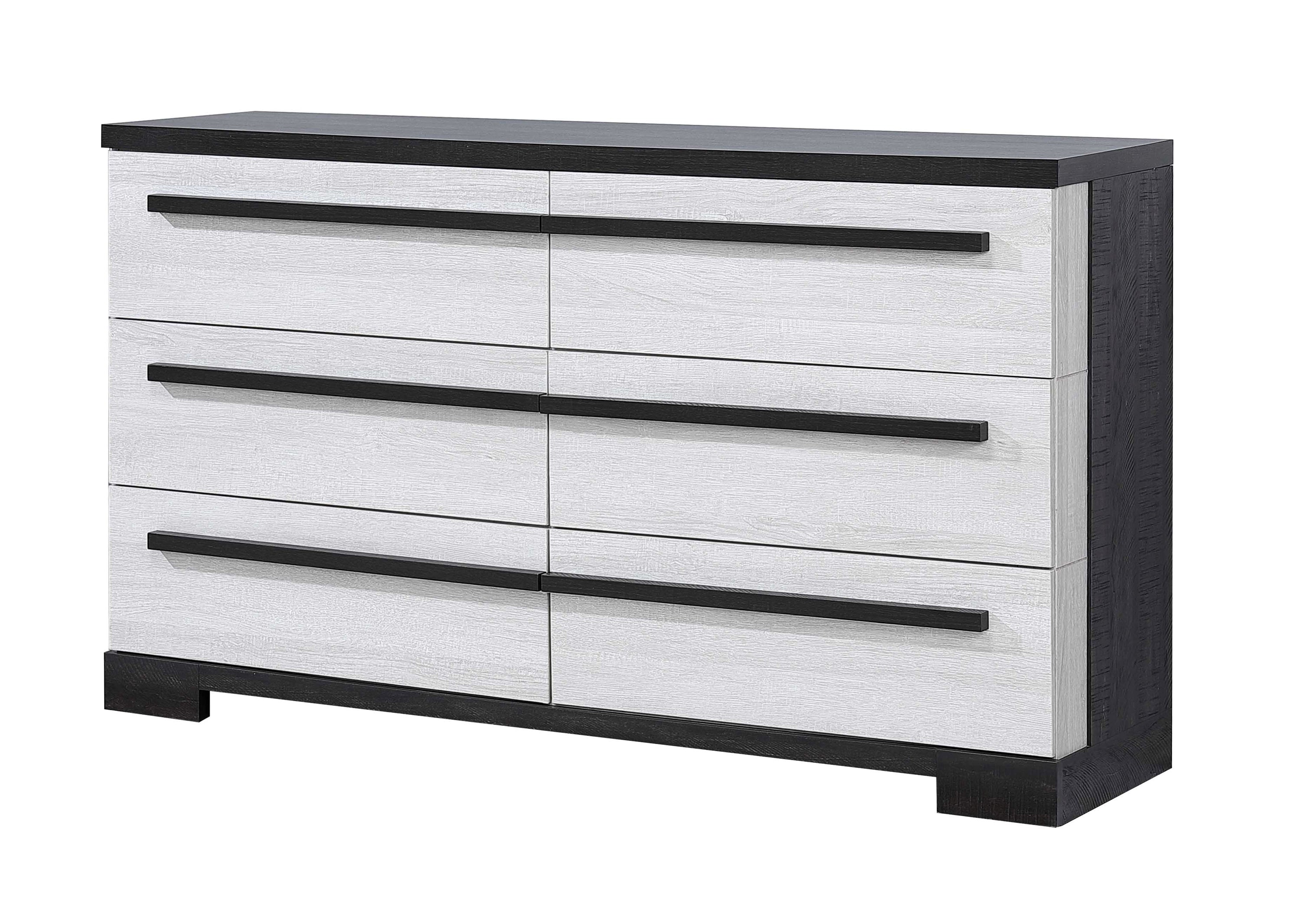Remington Dresser Chalk/ebony - Ideal Furniture (Fresno,CA)