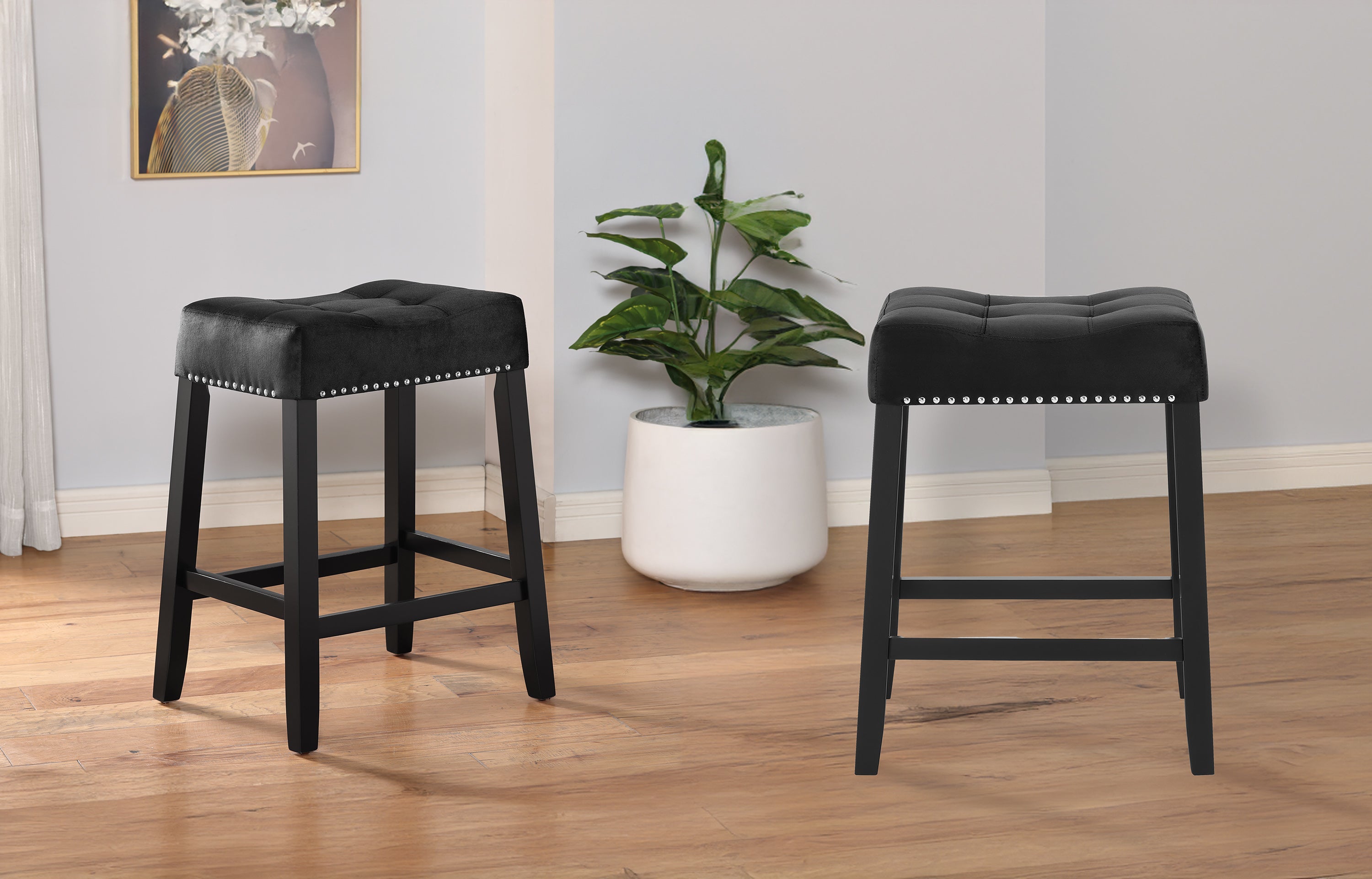 Lennon Saddle Counter Stool - Ideal Furniture (Fresno,CA)